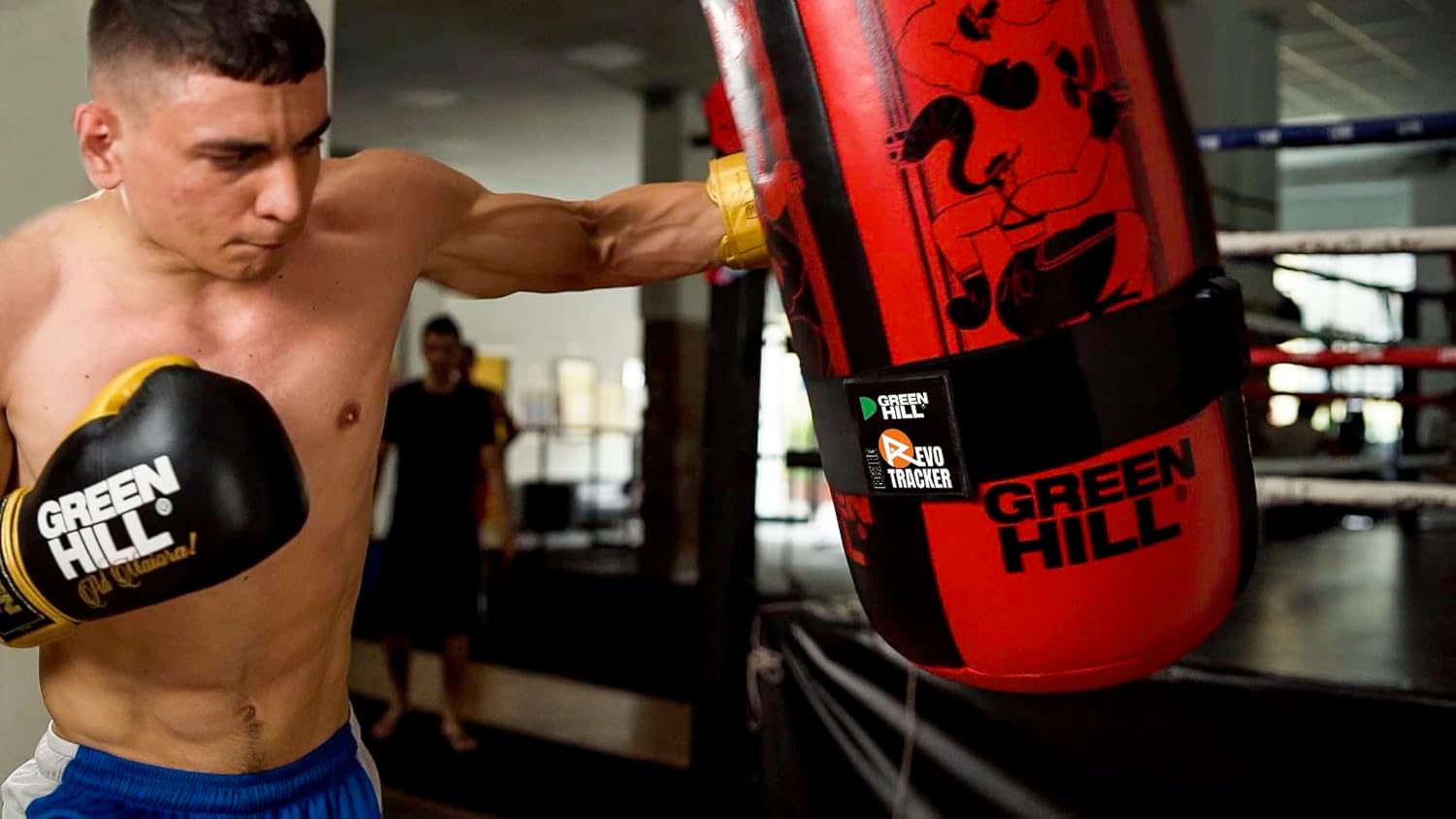 GREEN HILL Boxing Revo Tracker sensore per sacco da boxe conta colpi pugilato misuratore Pugni Frequenza Forza