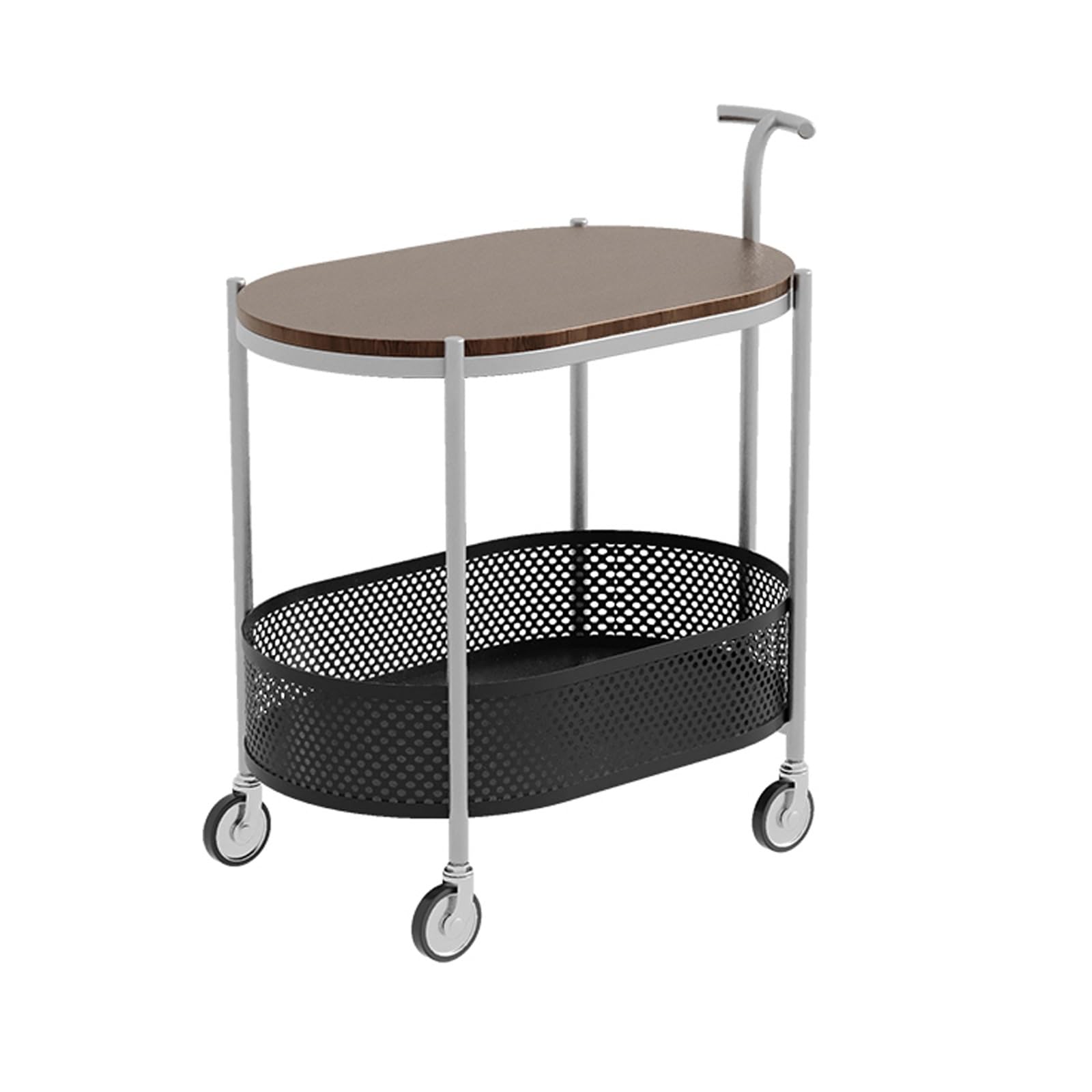 Mesa auxiliar de sofá, mesa de centro móvil con ruedas, diseño moderno para sala de estar o dormitorio, muebles prácticos y elegantes para espacios pequeños