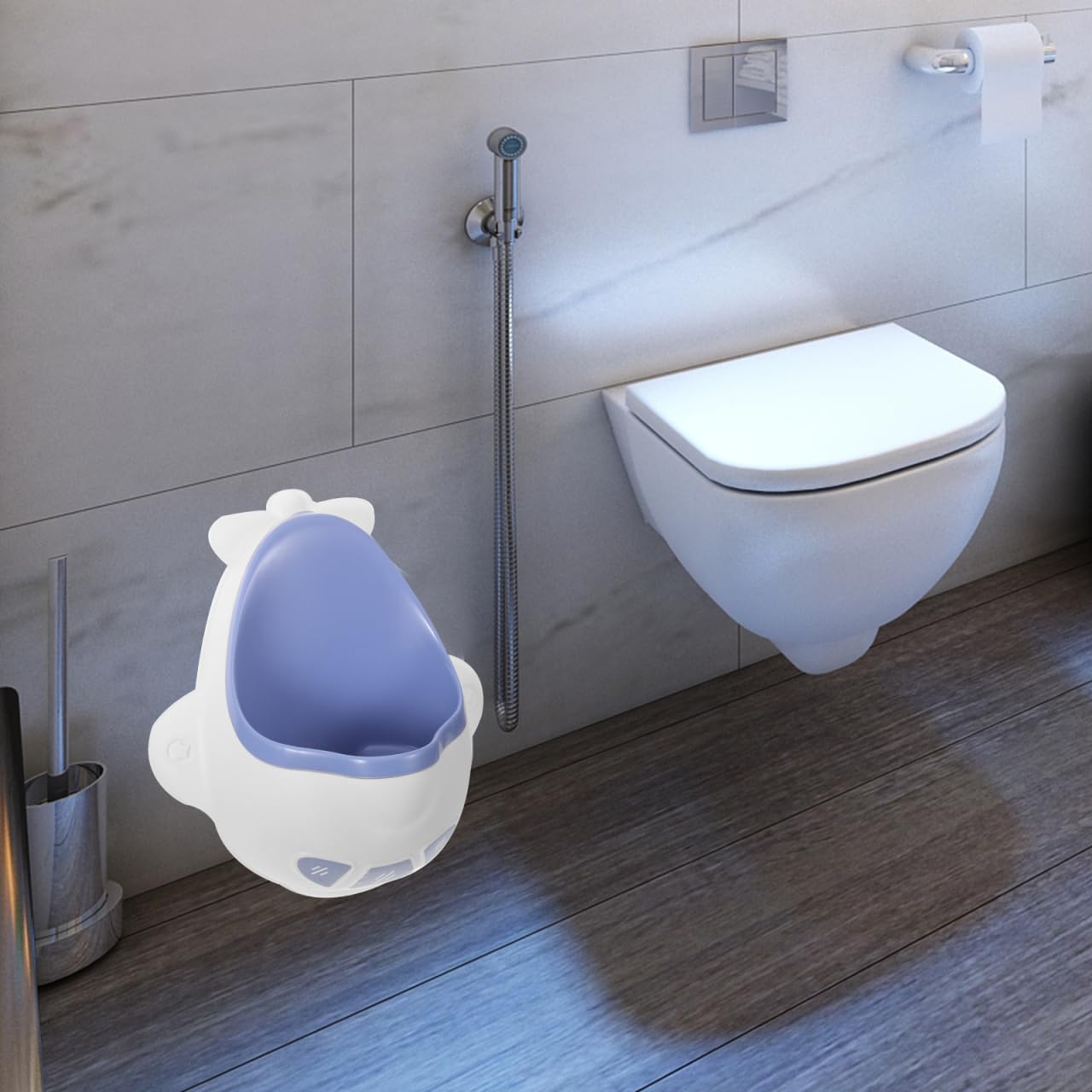 MERRYHAPY Wall-Mounted Boys Potty Training Urinal Portable Boy Girl Urinal for Boy Girl Fun Design with Moderate Capacity Easy to Clean Space-Saving Bathroom