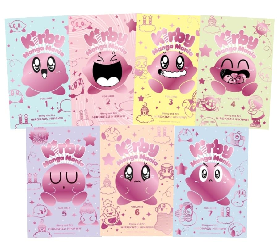 Kirby Manga Mania Series 7 Books Set (Vol.1-Vol.7)      Paperback – December 13, 2024