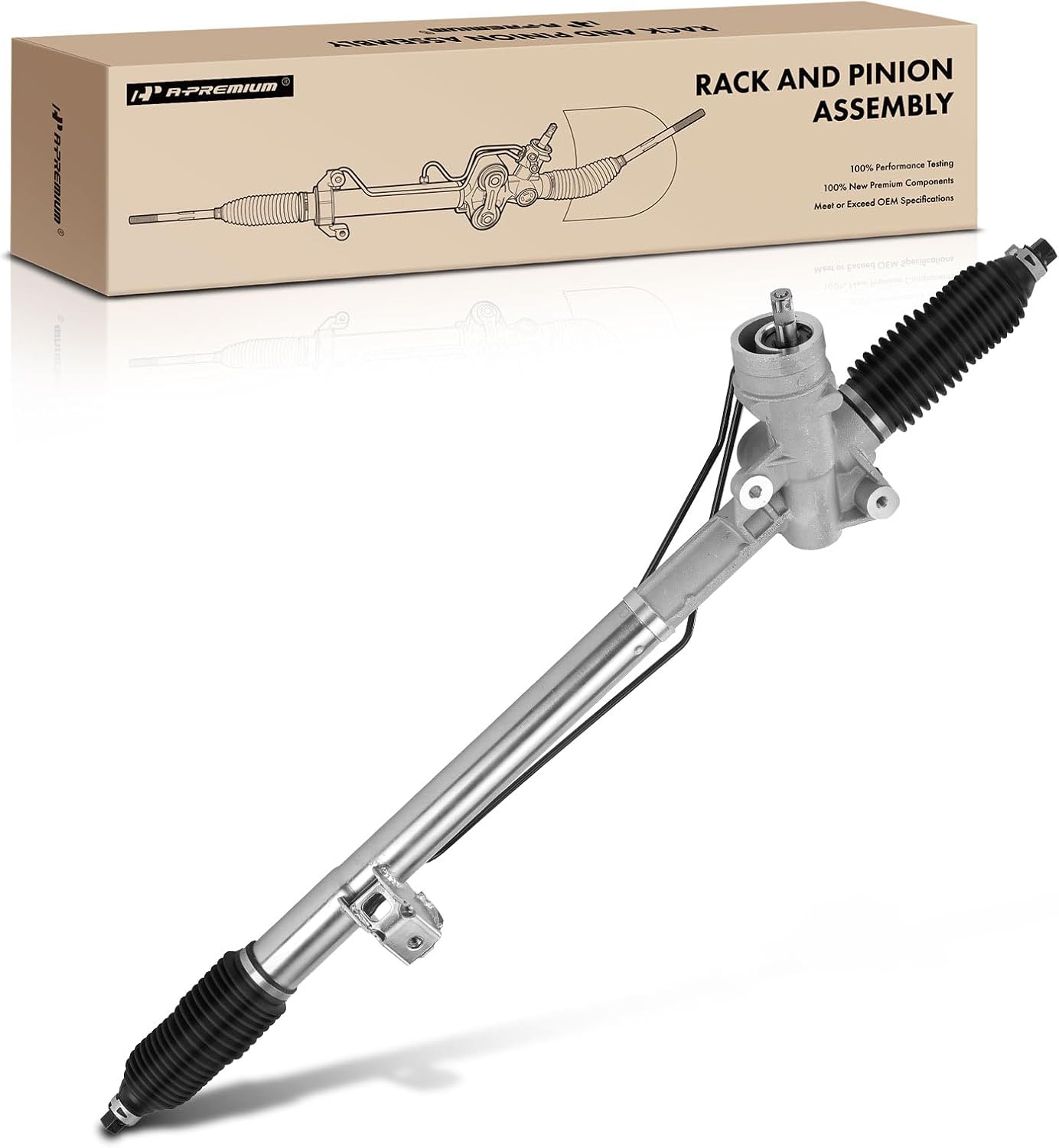 A-Premium - Hydraulic Power Steering Rack and Pinion Compatible with Volkswagen Passat 1998-2005 & Audi A4/A4 Quattro 1996-2001, S4 2000-2002, 1.8L 2.0L 2.7L 2.8L, Replace# 8D1422053BX