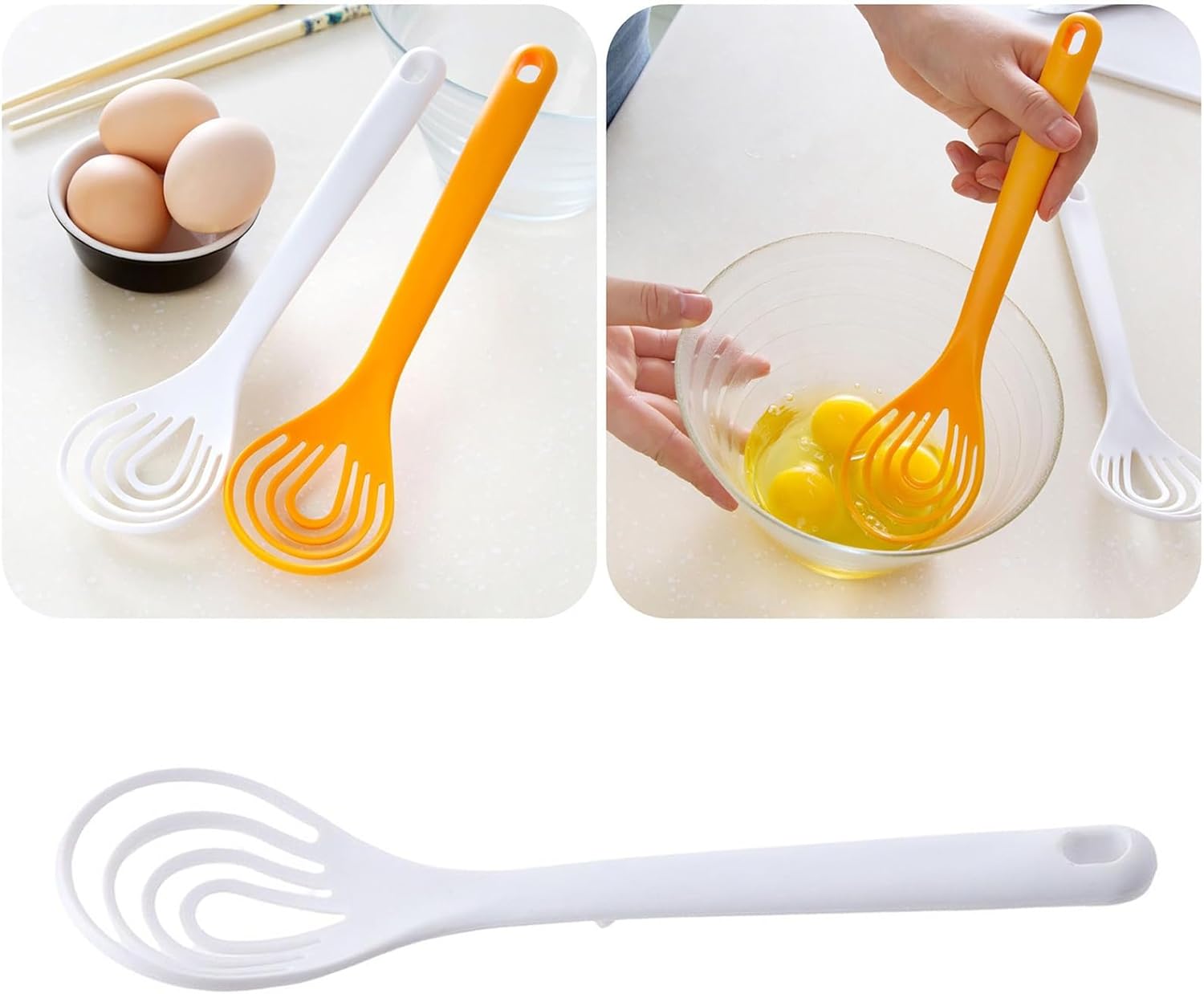 Nylon Flat Whisk Household Manual Whisk Mixing Spoon for Blending Frothing Cooking Baking Kitchen Gadgets - Image 2