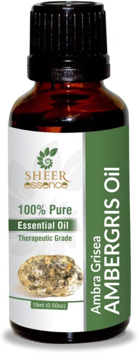 Ambergris Oil 100% Pure Natural Perfumery Fragrance Undiluted Uncut Therapeutic Grade Oil 0.16 Fl.Oz