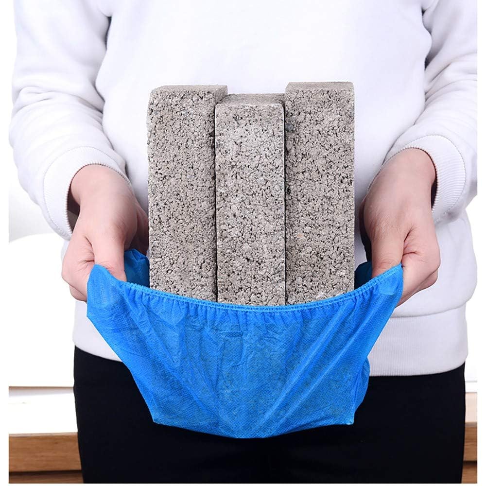 200Pcs Cubre Zapatos Desechables a Prueba de Polvo Impermeables Antideslizantes Cubrebotas No Tejidas Cubrebotas para Construcción Médica Lugar de Trabajo