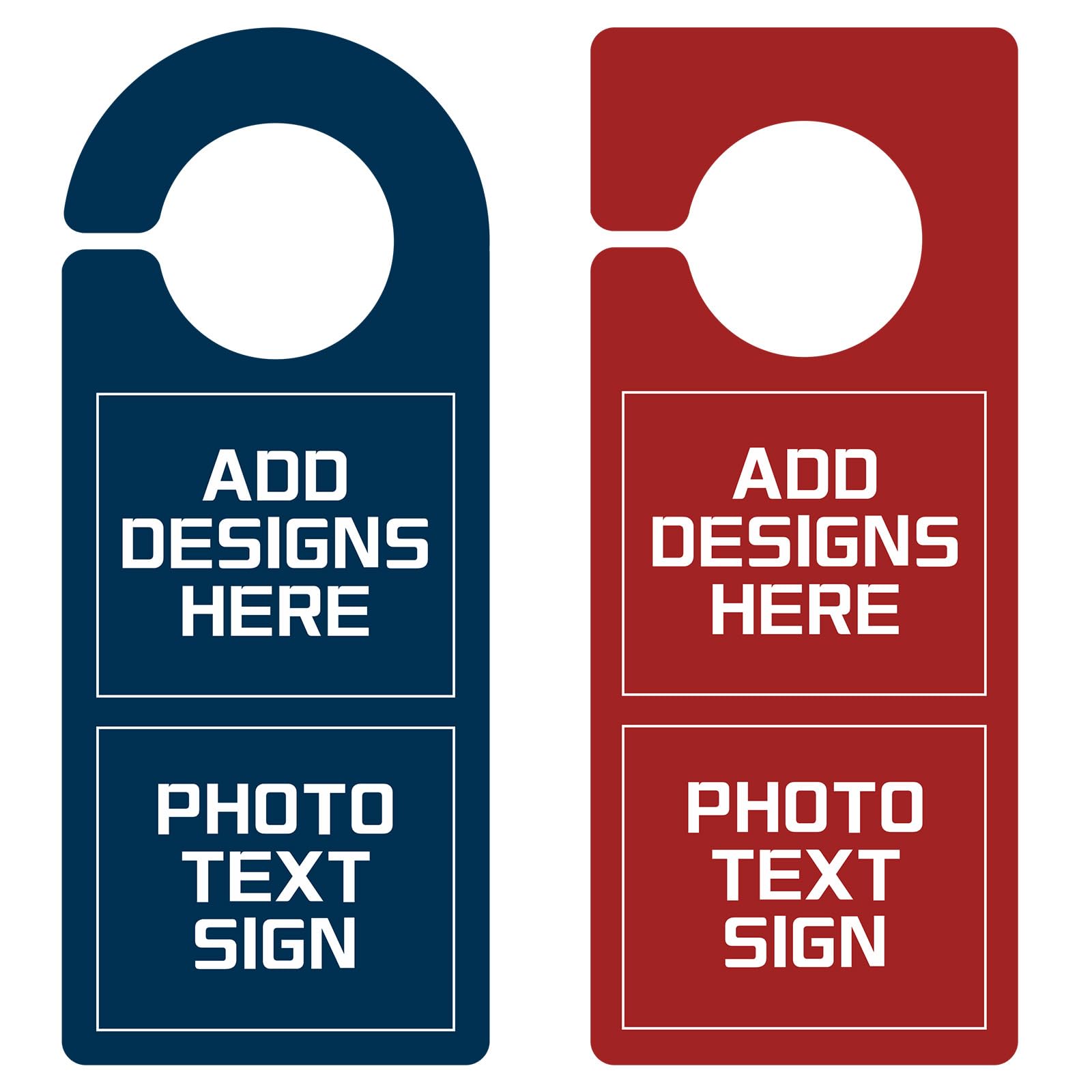 200-Pack custom door hangers business flyer door hanger sign – 16 PT Coated Paper Door Hanger Notices, Promotional Cards, Rectangle Marketing Hangers