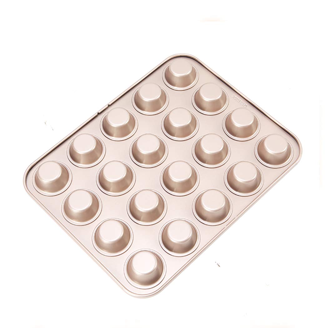 Golden Mini 20 - Stampo per muffin e torte (dimensioni: 32,8 cm di lunghezza x 25,9 cm di larghezza)