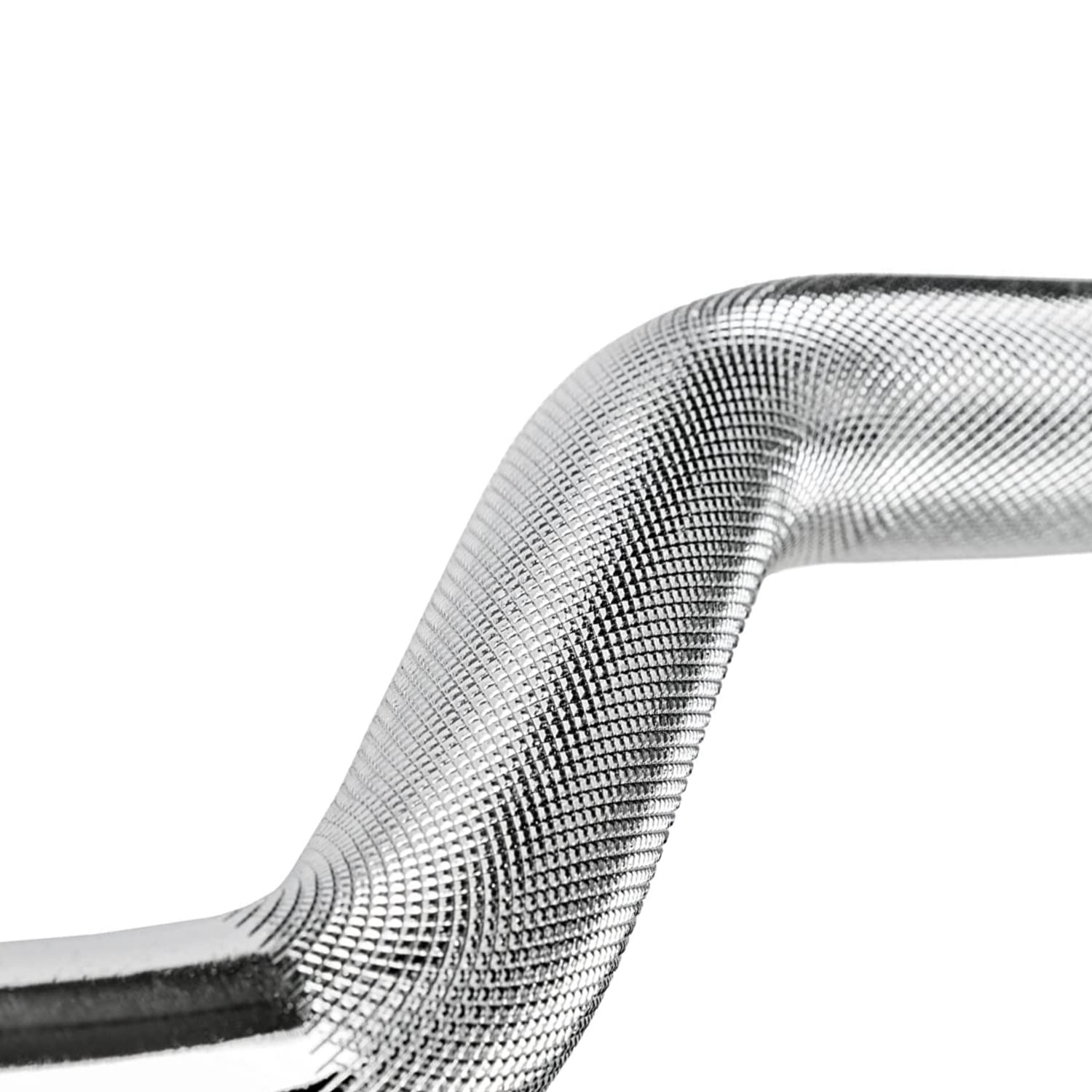 ECOVELO Bilanciere Curvo Sagomato 120CM Ø25MM Curl Bar Manubrio Barra per Allenamento Bicipiti e Tricipiti Palestra Fitness