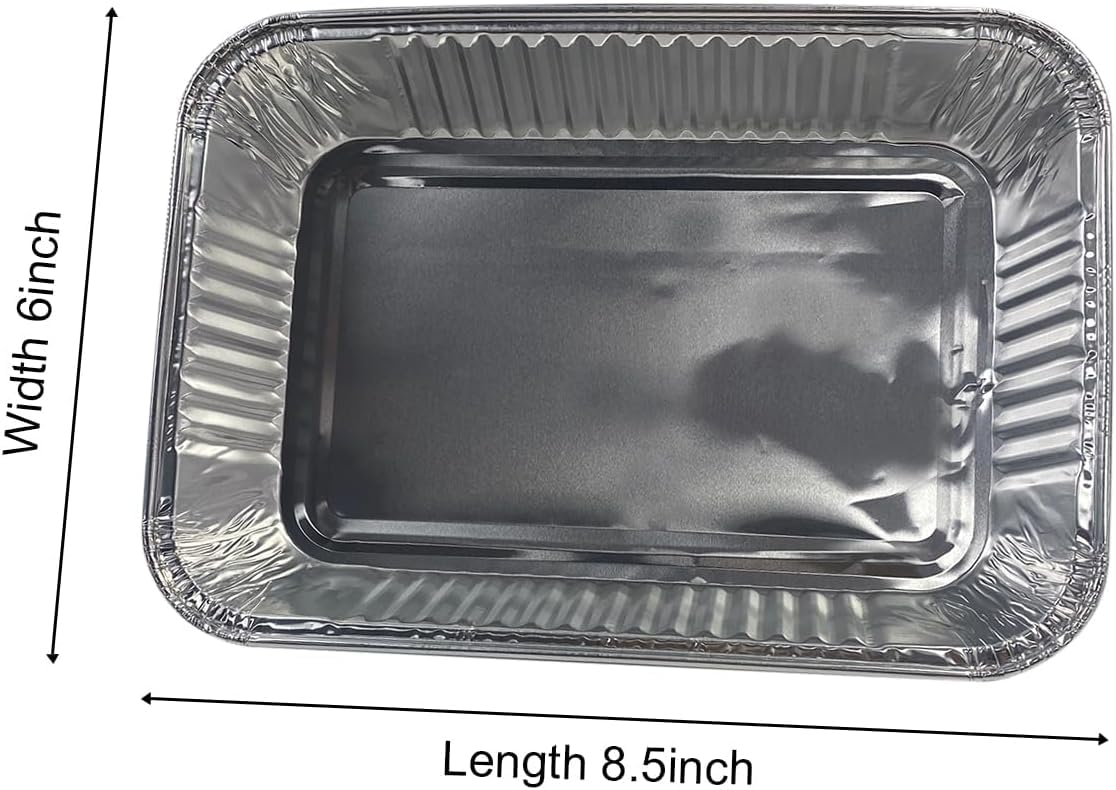 Lot de 40 bacs d'égouttement en aluminium pour barbecue Ninja OG701 Woodfire - Compatible Weber Spirit, Genesis, Q Series