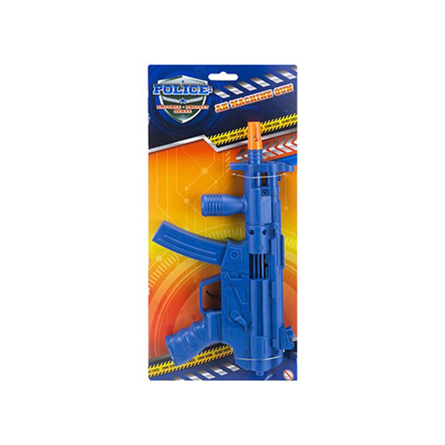Fun Blue Friction Police Ak Gun - 27.5cm (1 Pc.) - Durable & Engaging Design - Perfect for Kids' Army Adventures