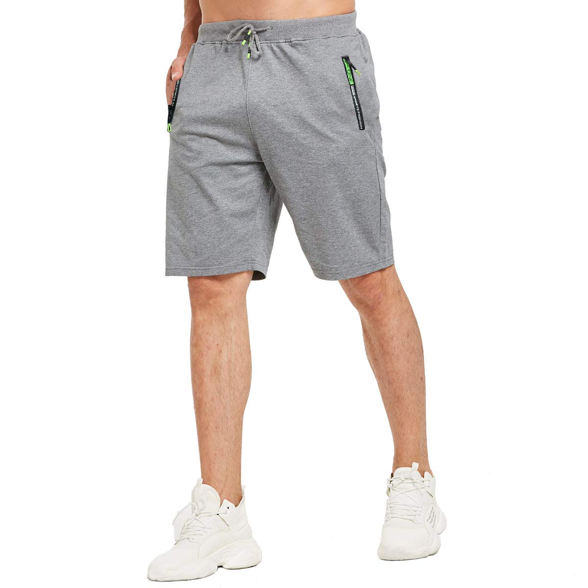 JustSun Pantaloncini Uomo Shorts Sportivi con Tasche con Zip