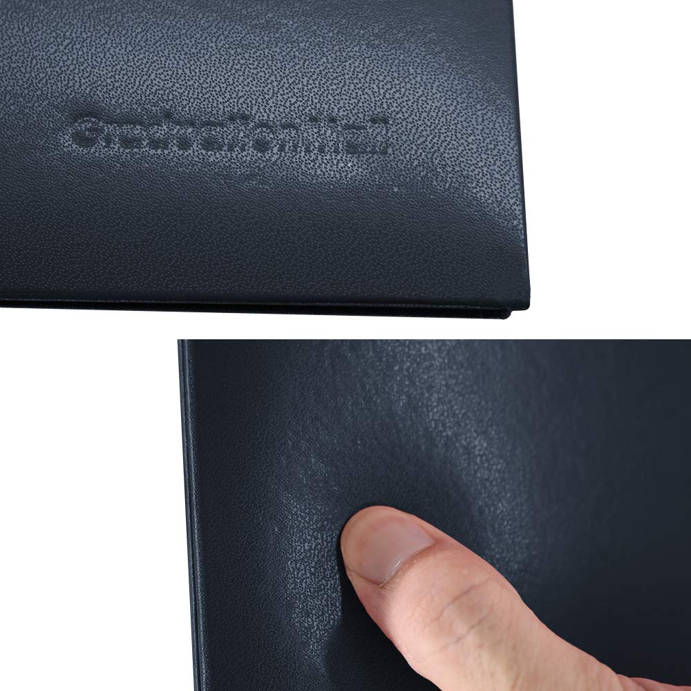 Copertina Per Diploma In Pelle Sintetica Blu Navy, 20,5x28,5 Cm, Con Imbottitura, Adatta A Certificati E Lauree