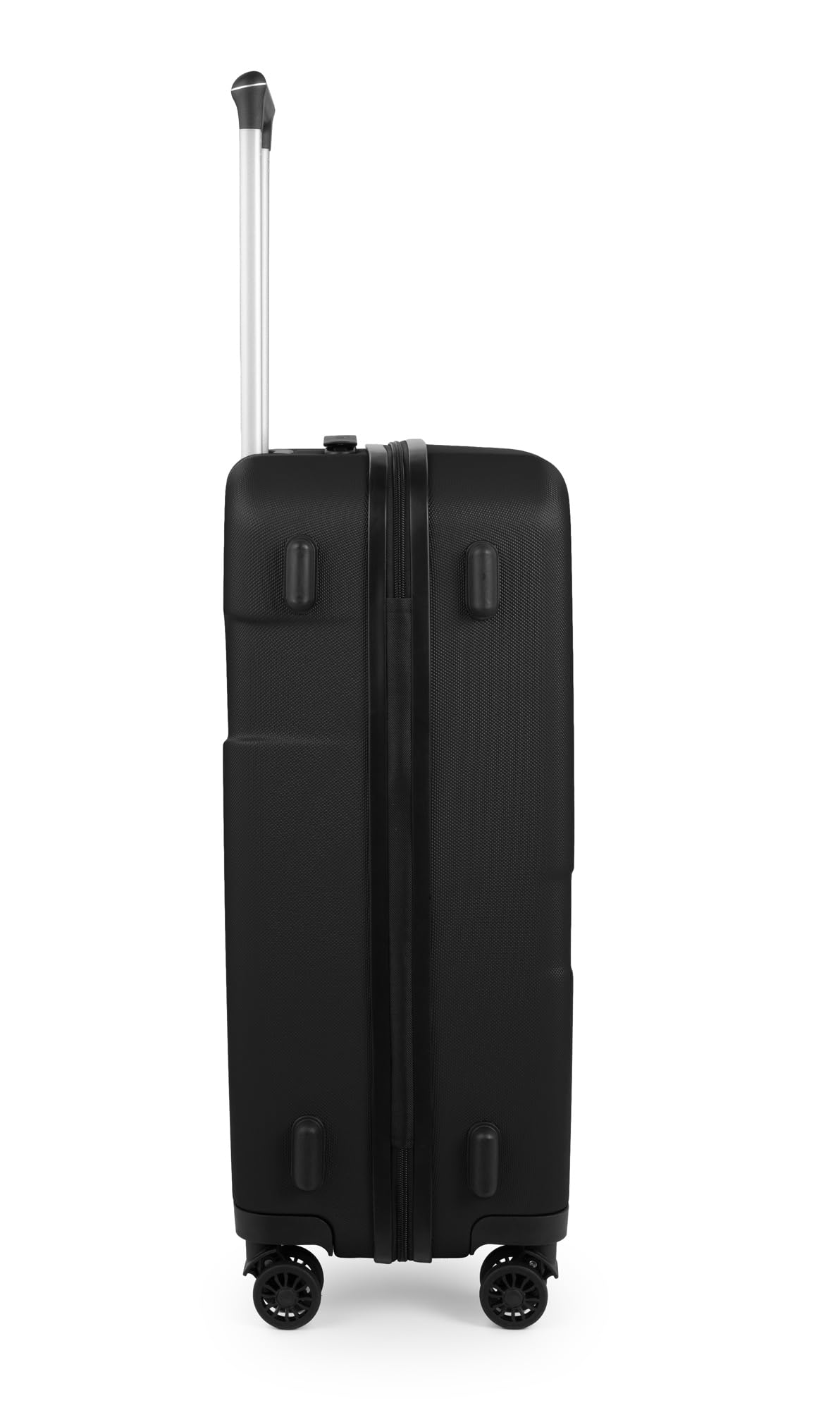 Suitline S4 Średnia walizka z twardą skorupą 65 cm, zamek TSA, walizka podróżna, wózek na 4 kółka, walizka 67 l, czarna