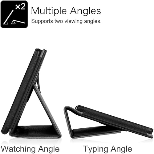 Miniatura 4 de Funda para tablet Onn de 11 pulgadas (modelo 100110027) - Funda magnética delgada y ligera de piel sintética plegable para tableta Onn Pro de 11