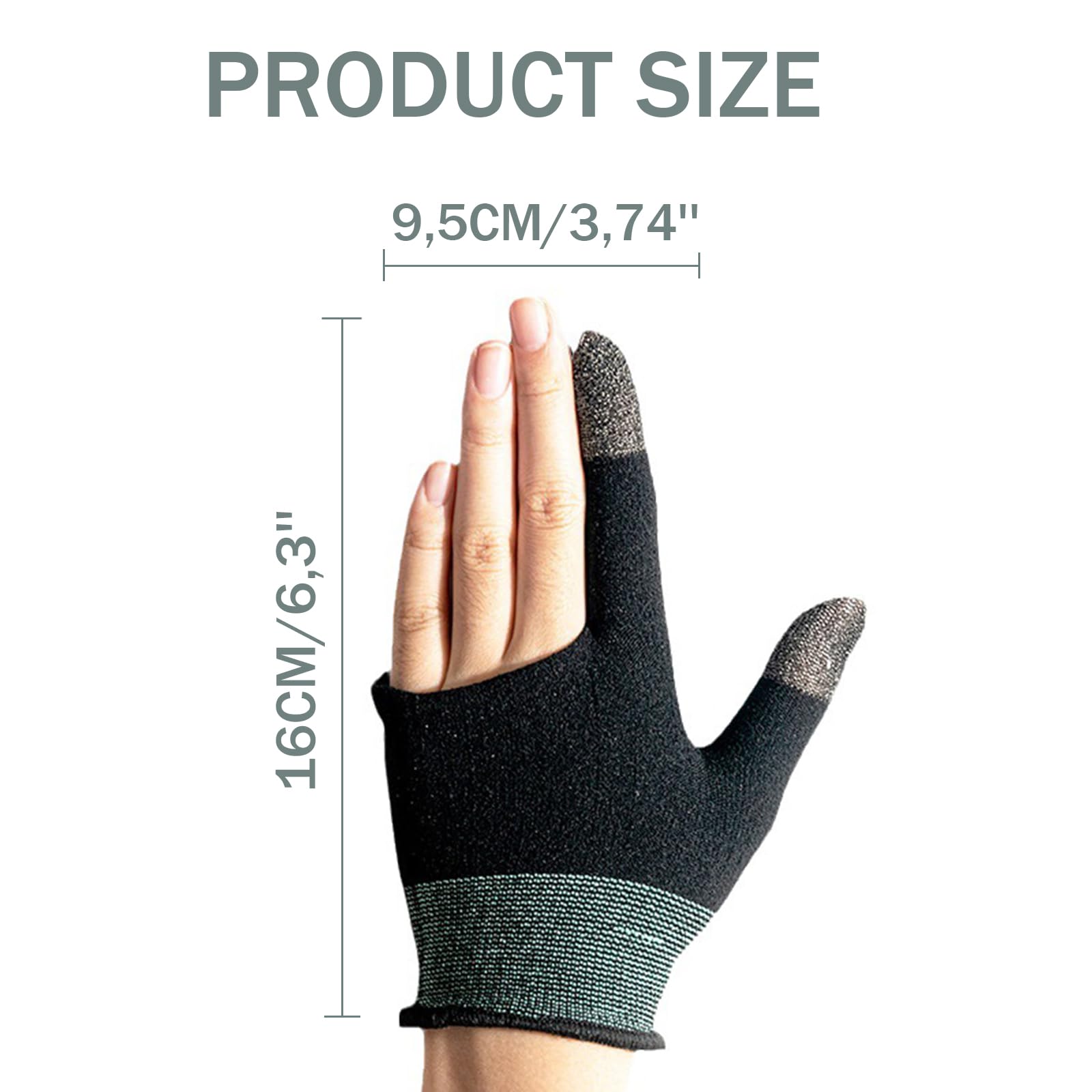 Guanti Da Gaming Per Touchscreen - 1 Paio Per PUBG Mobile, Fibra Conduttiva, Anti-Sudore - Foto 8