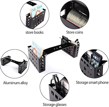 HAPPYHORSE for Toyo-ta FJ Cruiser 2007-2021 car Central Control Gear Panel on Both Sides of The Aluminum Alloy Storage Basket Accessories