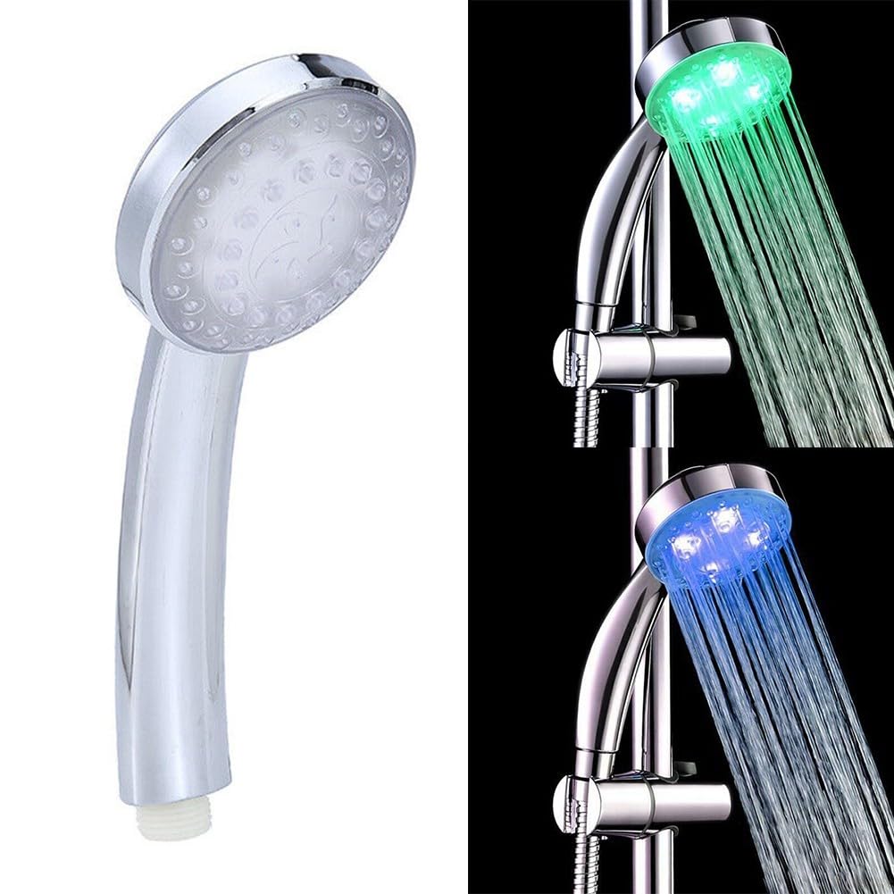 Soffione doccia a LED con cambio automatico di colore in ogni goccia