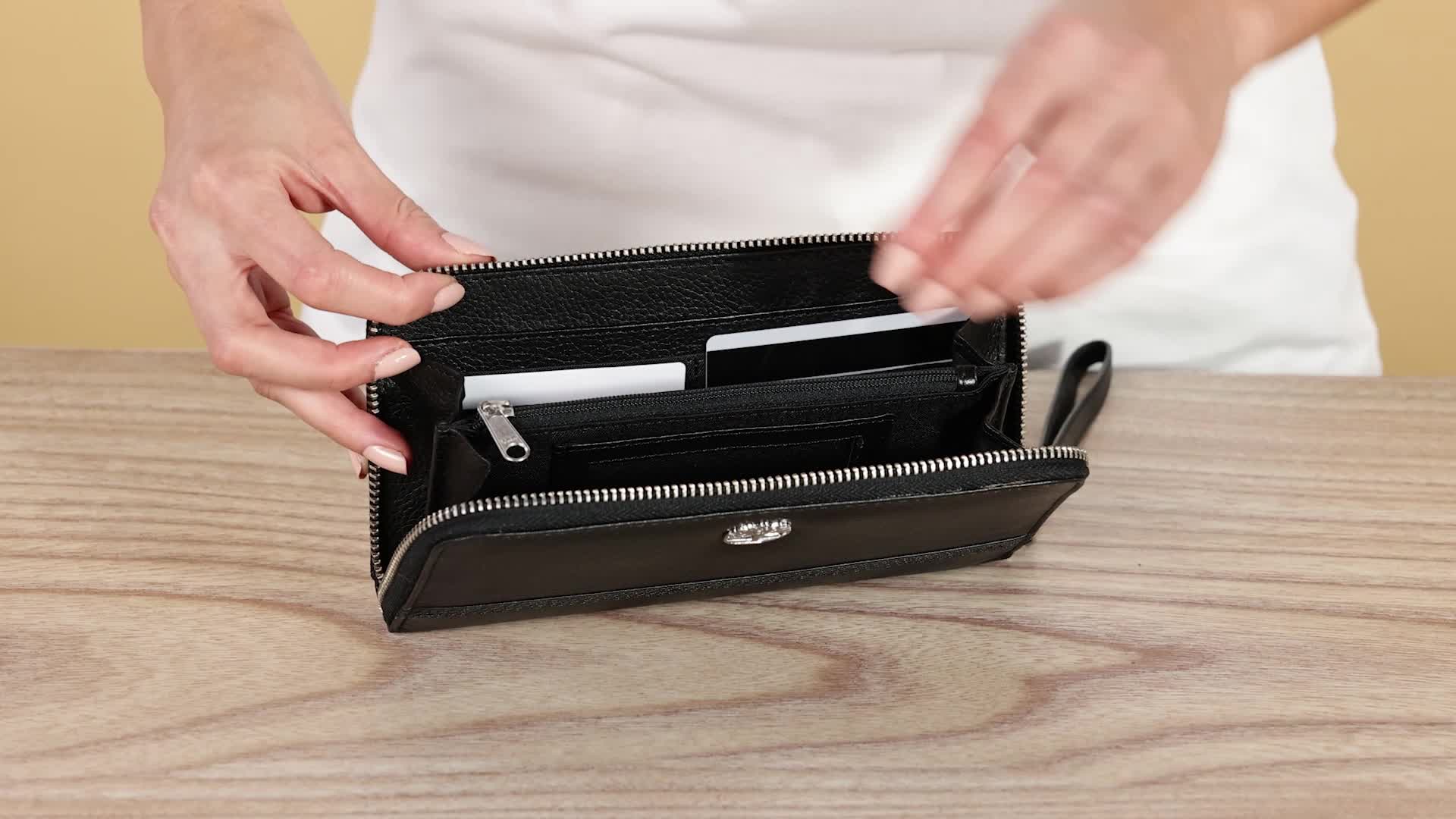 FISARMONICA PELLE BOVINA portafoglio blocco RFID supporto biglietto da visita portafoglio EUR 11