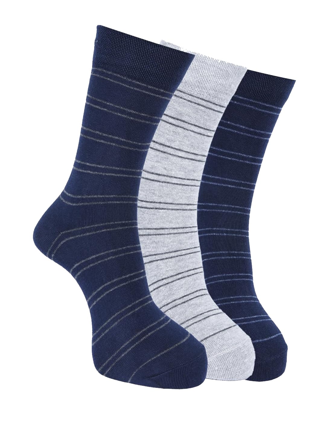 force nxt BY Dollar Full Length Cotton Comfort Socks for Men, Compact Cotton Stretch Crew/Mid Calf Length Socks (Free Size Pack of 3)-picture-13