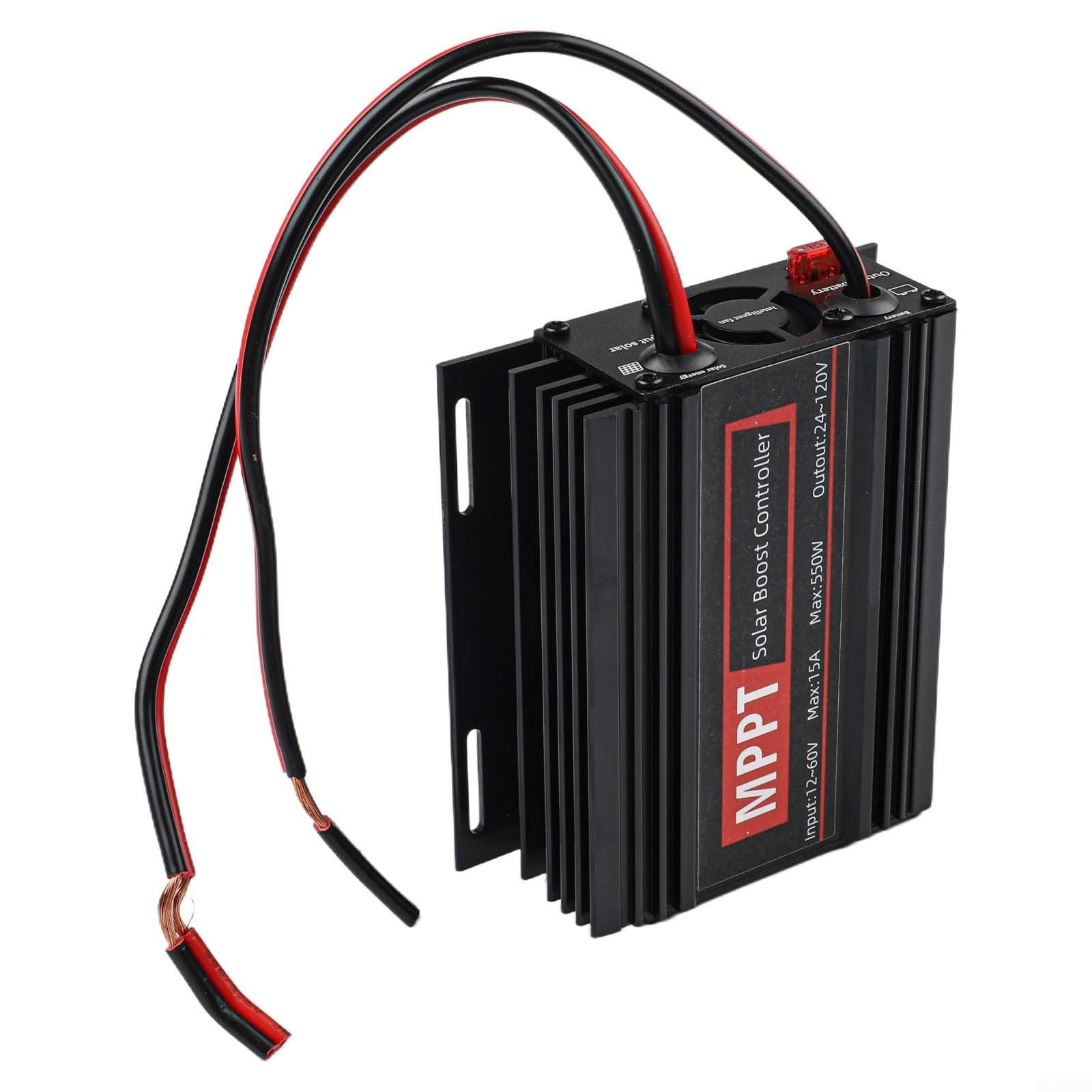 MPPT Solar Laderegler 15A Boost Controller 550W für 24V-88V Systeme mit für oled Display und Lüfter
