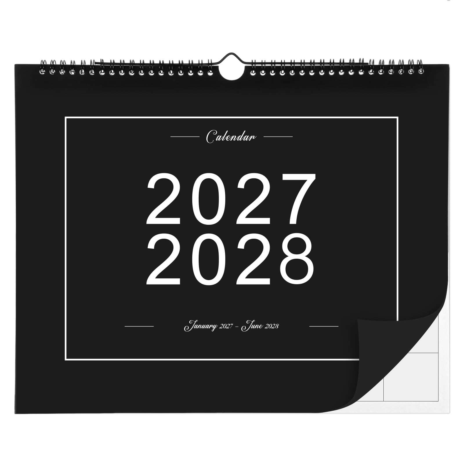Calendar 2027 UK, 18 Months Wall Calendar Jan.2027 - Jun.2028, 37 x 30 cm