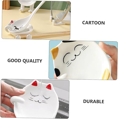 Miniatura 6 de Cabilock 4 piezas de cerámica para cubiertos, decoración de mesa, decoración de escritorio, decoración japonesa, organizador de almacenamiento de