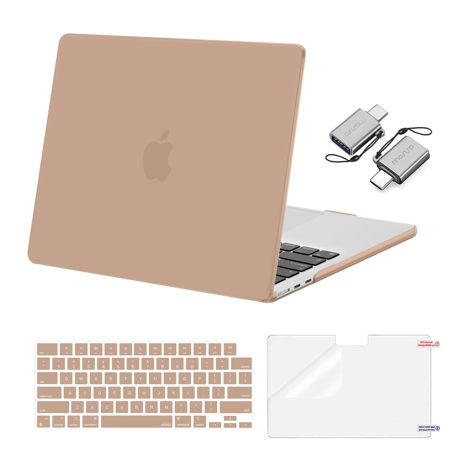 MOSISO Compatible with MacBook Air 13 inch Case M5 2026 M4 M3 M2 2025-2022