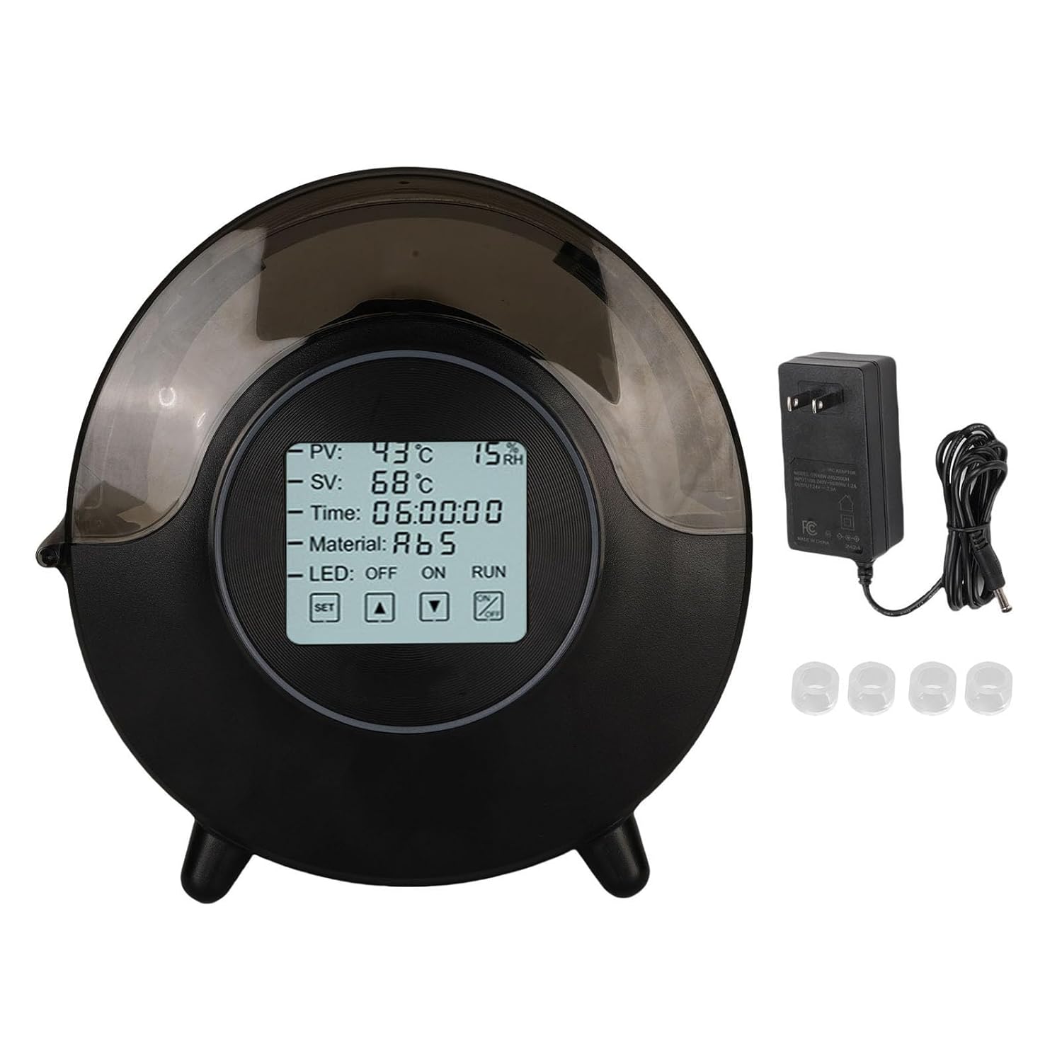 Yosoo 3D Printer Filament Dryer, 2 Temperature Probes, 360° Heating, 4.6 Inch Dry Storage Box for Optimal Printing, Compatible with 1.75mm, 2.85mm, 3mm (US Plug 100-240V)