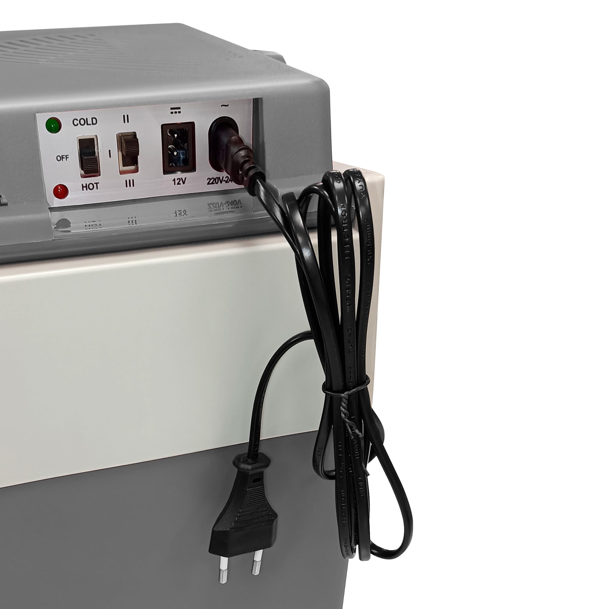 briebe Nevera Portátil Eléctrica de Viaje para Coche, Camping, 12V / 220V, Capacidad 28 litros, Refrigera, Mantiene el Calor, Modo Bajo Consumo