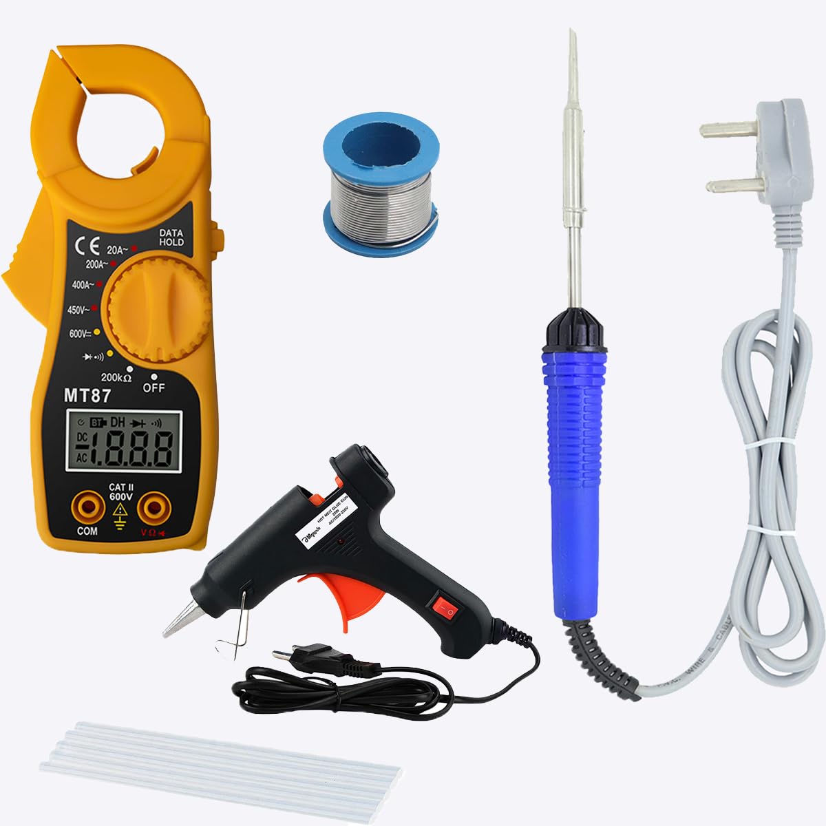 Hillgrove HGCM1405M1 5in1 Digital Volt Clamp Meter Multimeter AC DC Auto Range Continuity Digital Tester Kit Meter