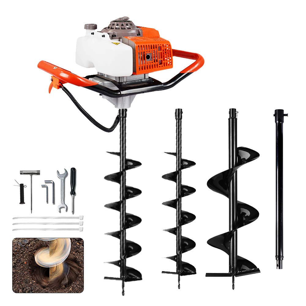 ECO LLC 63cc 3.4HP Gas Powered Auger 
