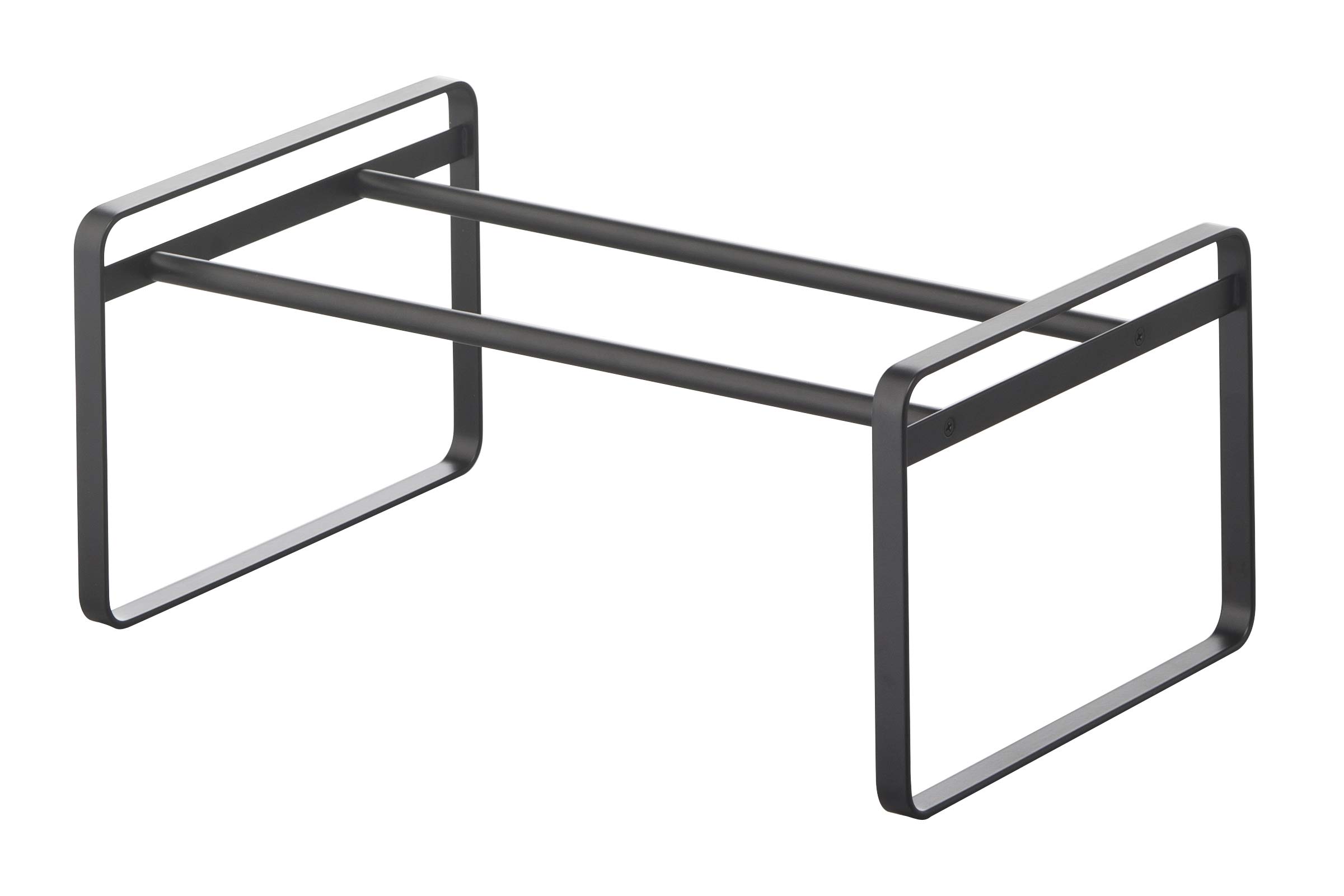 home Frame Adjustable Shoe Rack Black