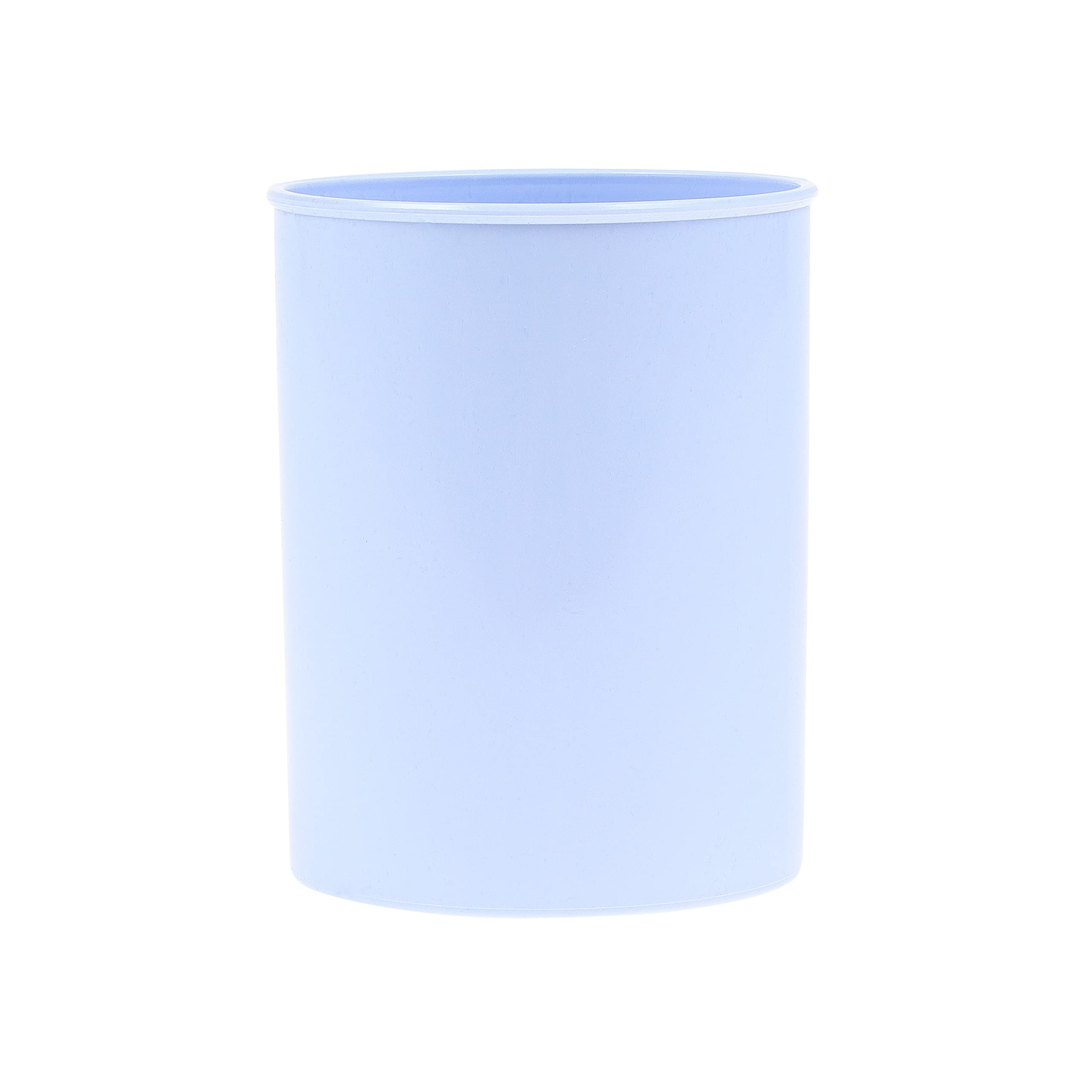 DONAU 3132101PL-17 Plastic Pen Holder / 1 Piece/Blue Pastel Colour/for Office School Household and Children/PP Product Desk Organiser and Pencil Storage Box