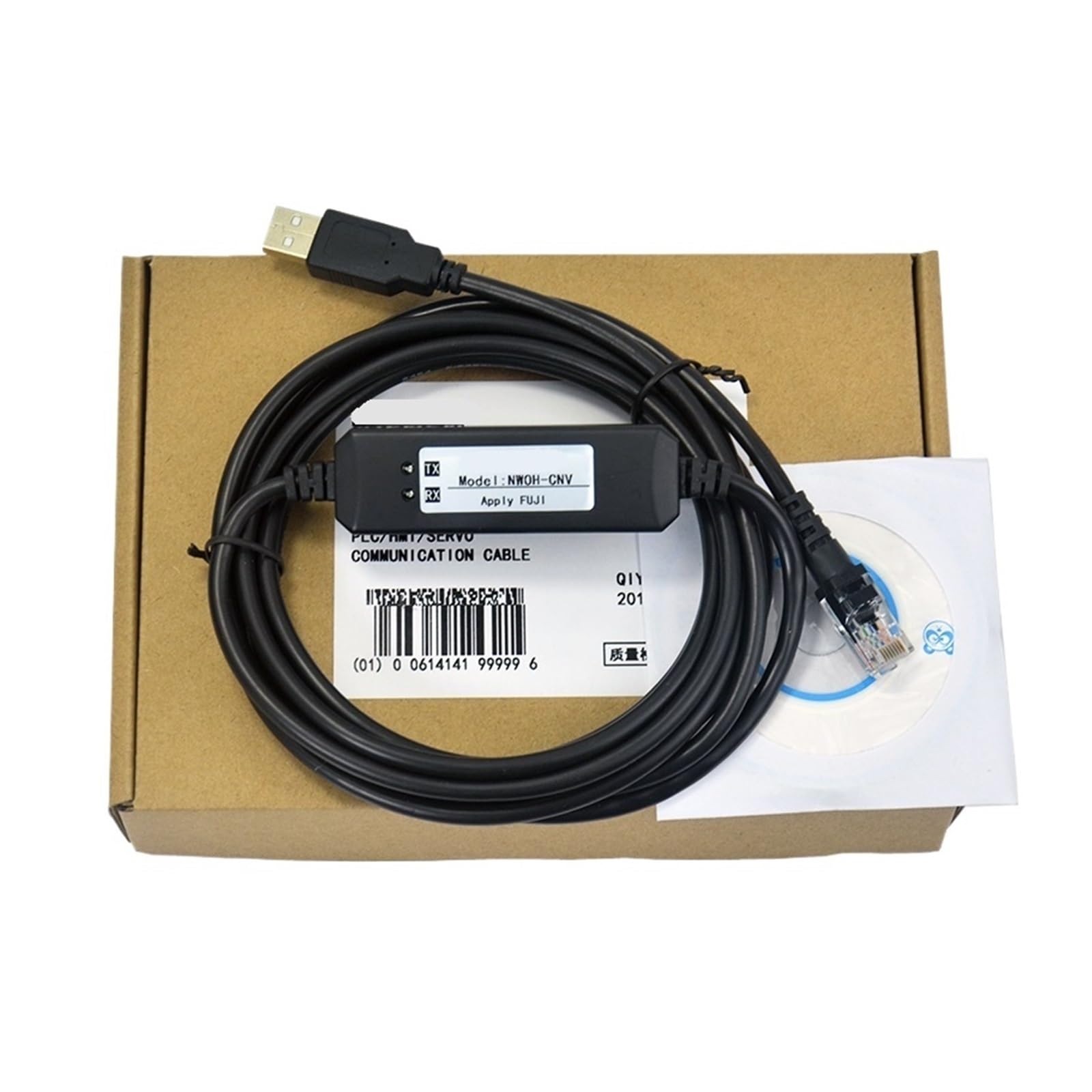 QSFZ AIENSN Compable With Fuji RYC/W/SMART/ALPHA5 Series Servo Debugging Cable Communication Cable NWOH-CNV