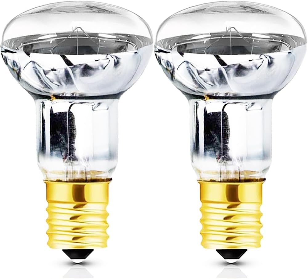 30 Watt Light Bulb Lava Lamp Bulb Replacement,2 Pack Lava Lamp Bulb，Reflector Type R39 E17 120V HeatResistant Bulbs for Lava & Glitter Lamps, Soft Warm White Glow, Dimmable 30W Lava Lamp Light Bulb