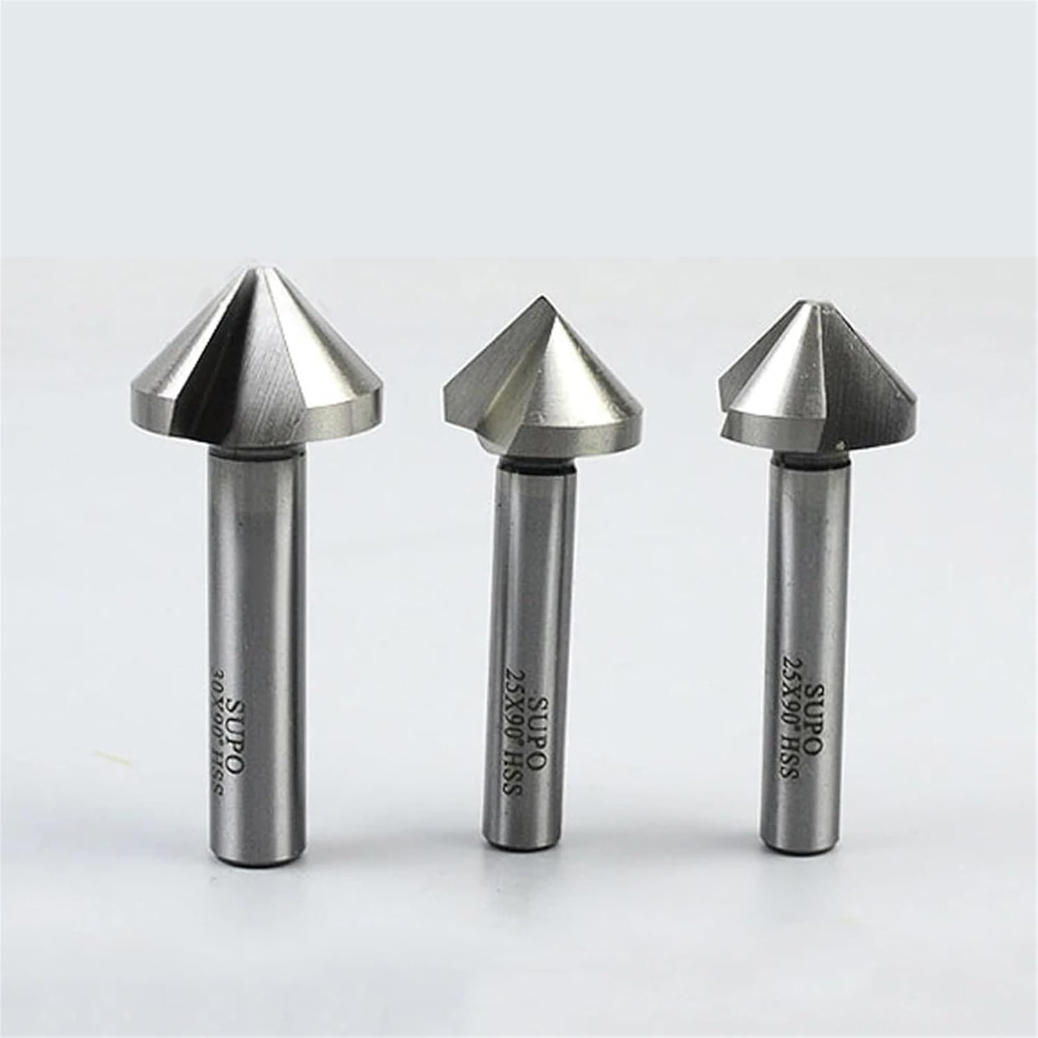 1Pcs 6.3-45mm HSS 3 Flute 120 Degree Chamfer Countersink Drill Bits(6.3/8.3/10.4/12.4/14/16.5/20.5/25/30/35/40/45mm)(6.3mm) MOICEYHF