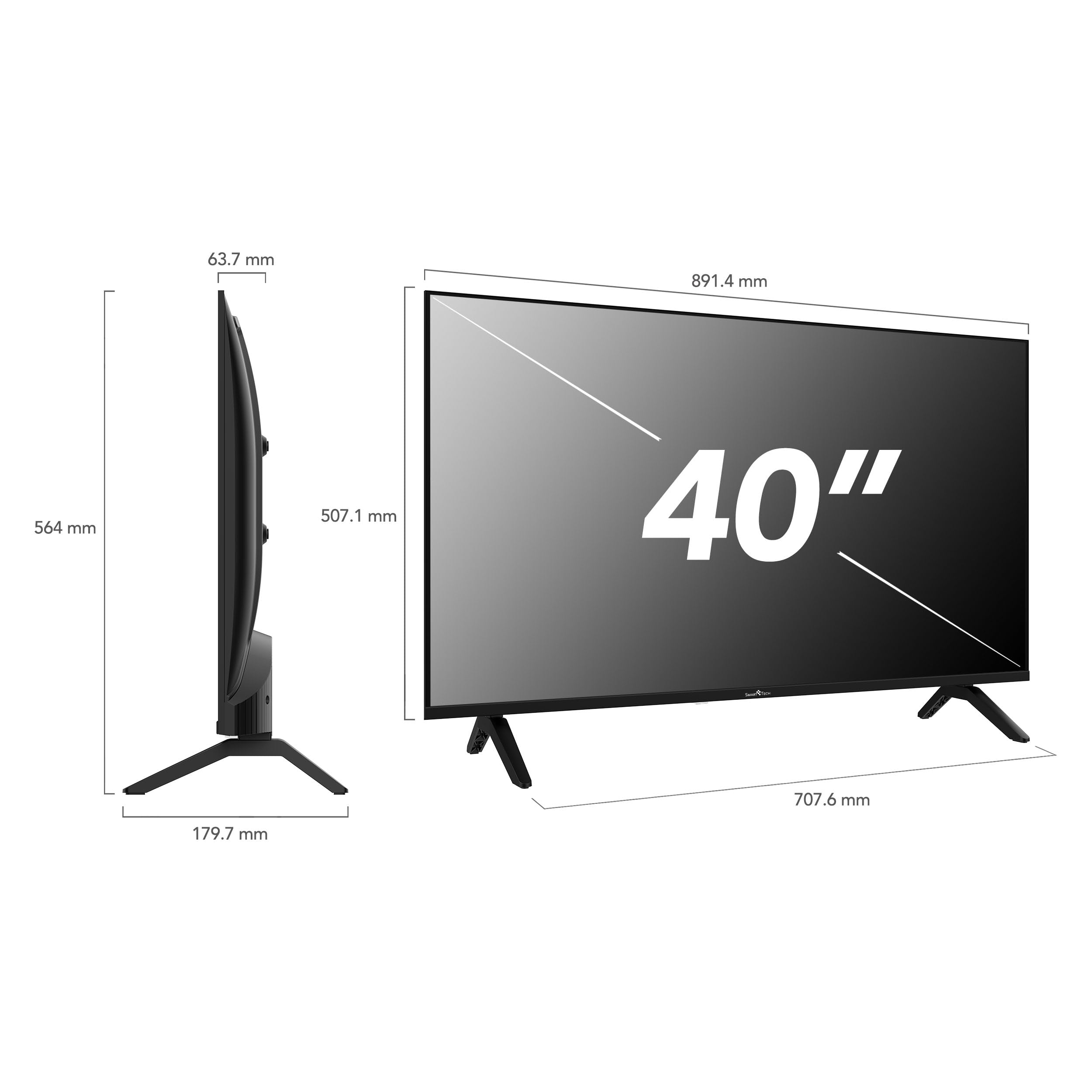 Smart Tech 40FH01K 40" FHD LED Smart TV Netflix YouTube Disney +