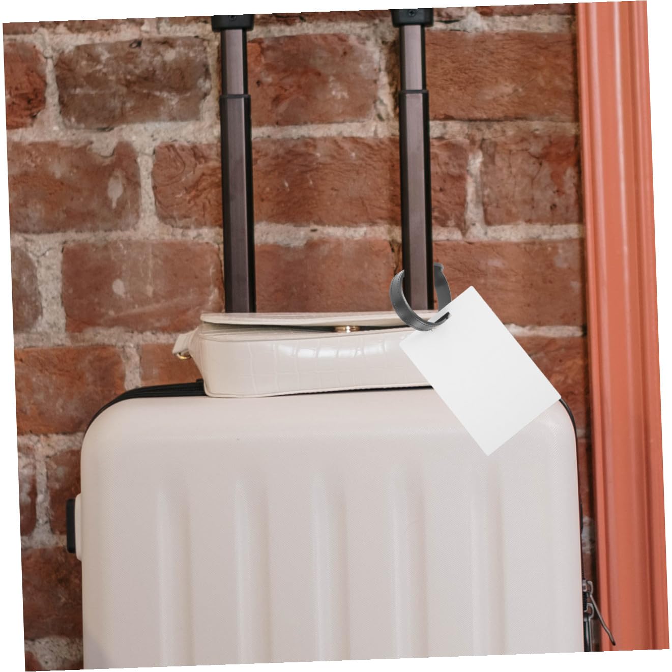 CALLARON 40pezzi Etichette Valigia Vuote Per Stampa Termica Tag Personalizzabili Per Bagagli Facili Da Utilizzare e Riutilizzabili Per Viaggi e Crociere Materiale Resistente e Leggero