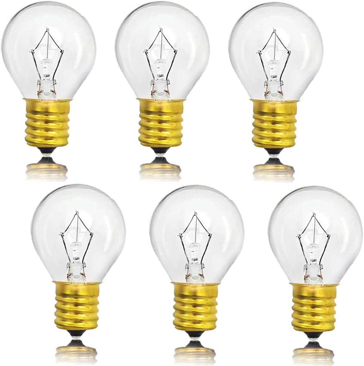 Lava Lamp Bulb ，E17 Intermediate Base 110V 30 Watt Light Bulbs, The Lava Original Replacement Bulb for 14.5-Inch Lava Lamp Light, Soft Warm White Glow, Long Life 6 Packs