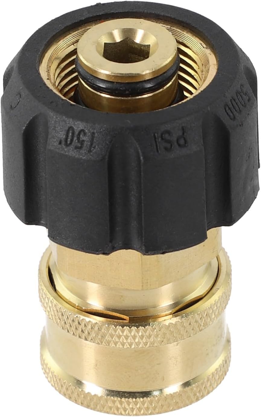 1/4 3/8 Quick Connector Female to M22 14mm 15mm Female Pressure Washer Adapter(3/8)