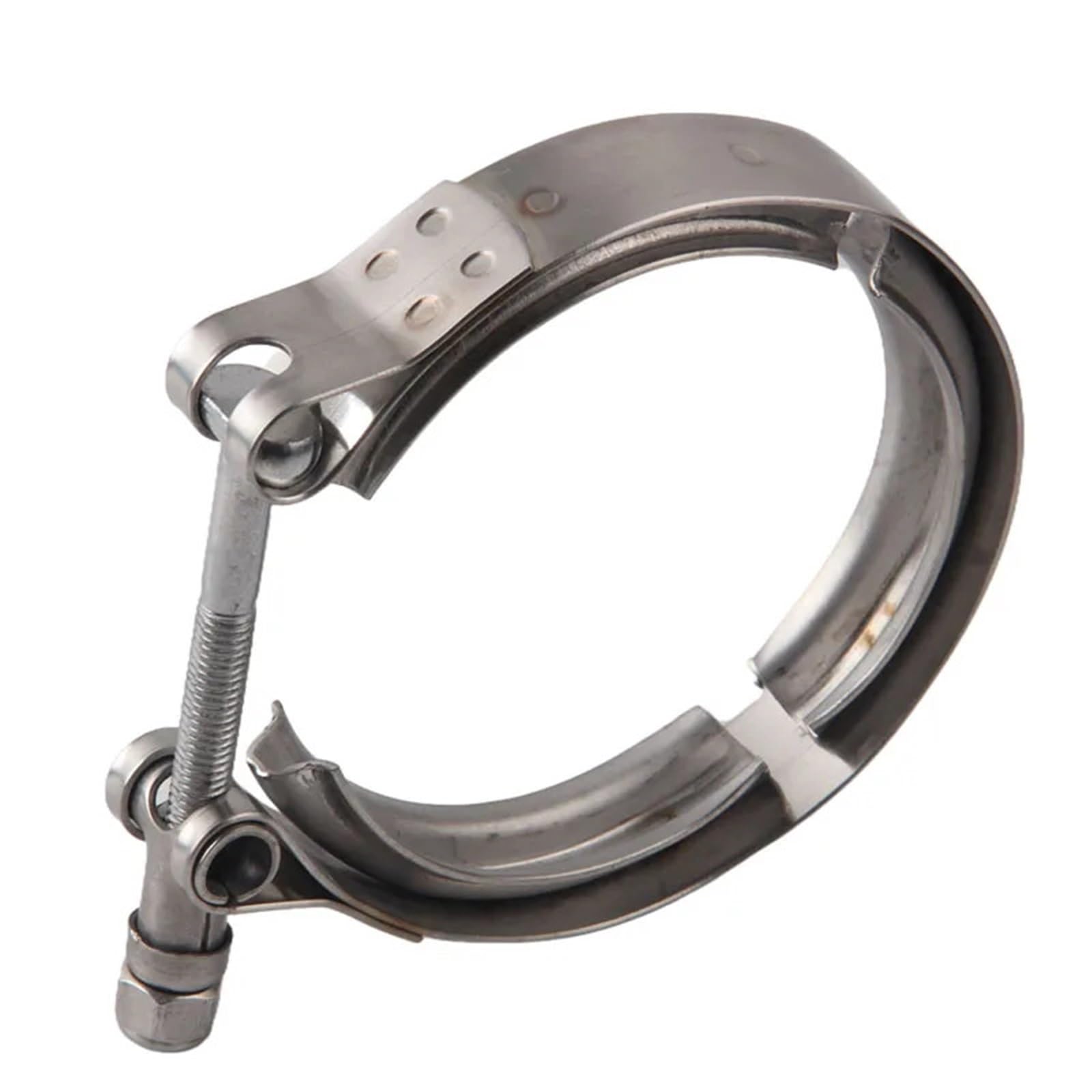 Abrazaderas de acero inoxidable para mangueras Abrazadera de banda en V acero inoxidable for tubo escape Turbo con brida, 2,5-3,5 pulgadas, 63,5-88,9mm(76.2mm 3inch)