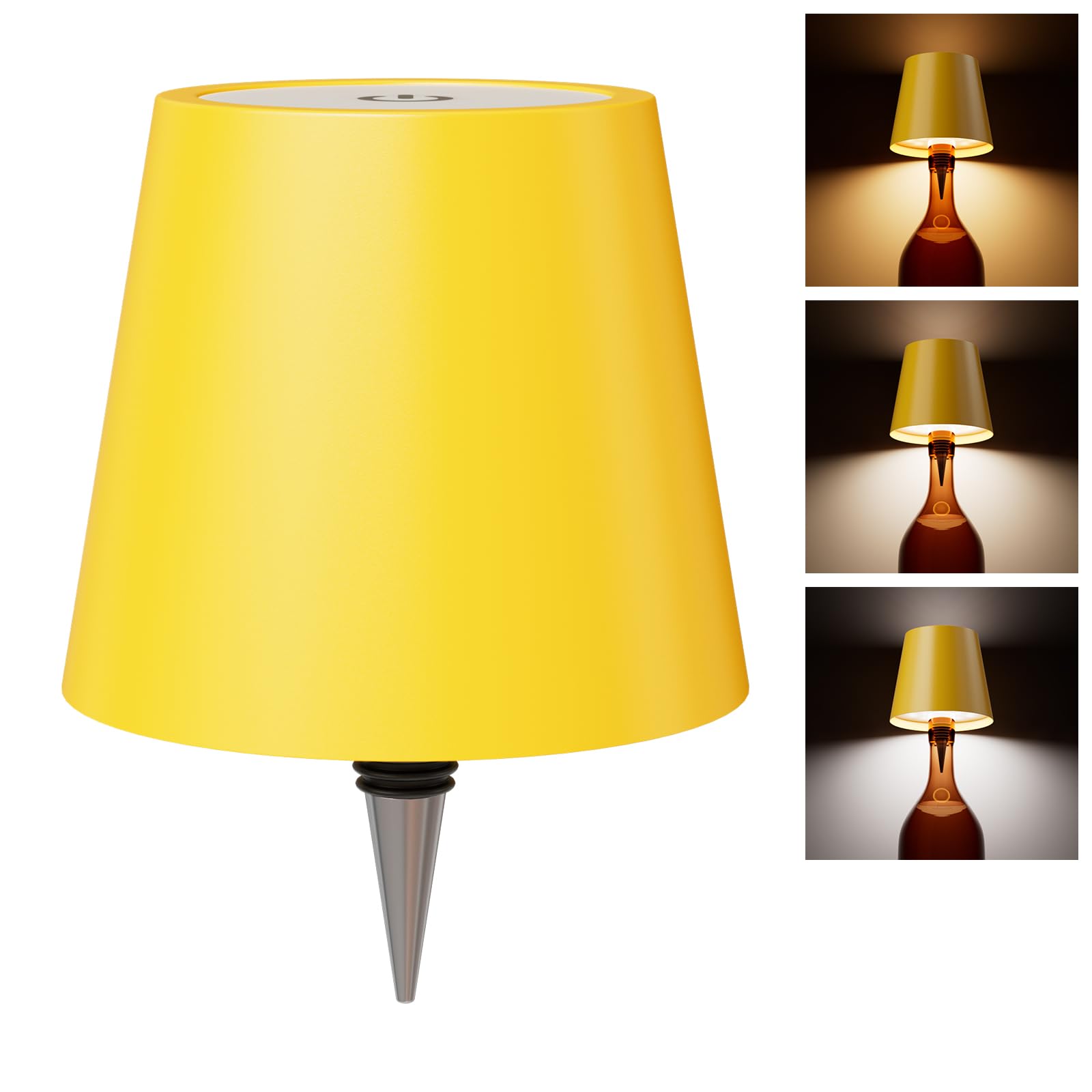 WOKWOYIO Wireless Bottle Lamp, Wireless Lamps Rechargable