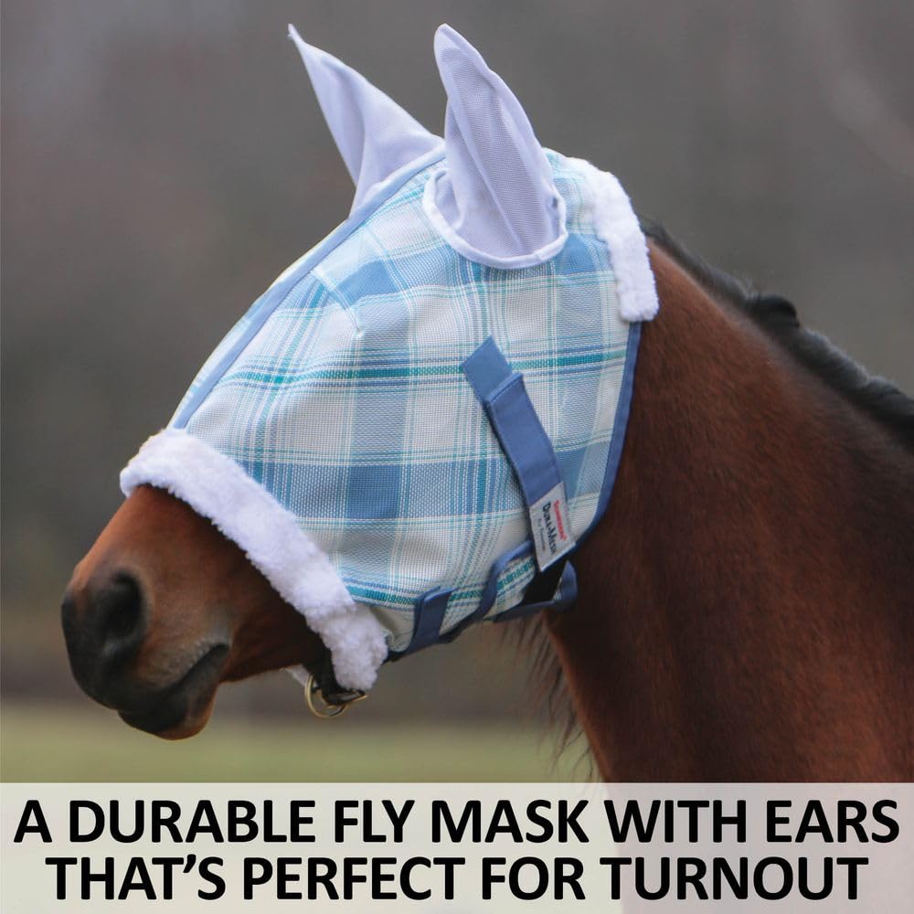 Miniature Horse-Pony No Ear Fly Mask Dinosaurs Small 28-32