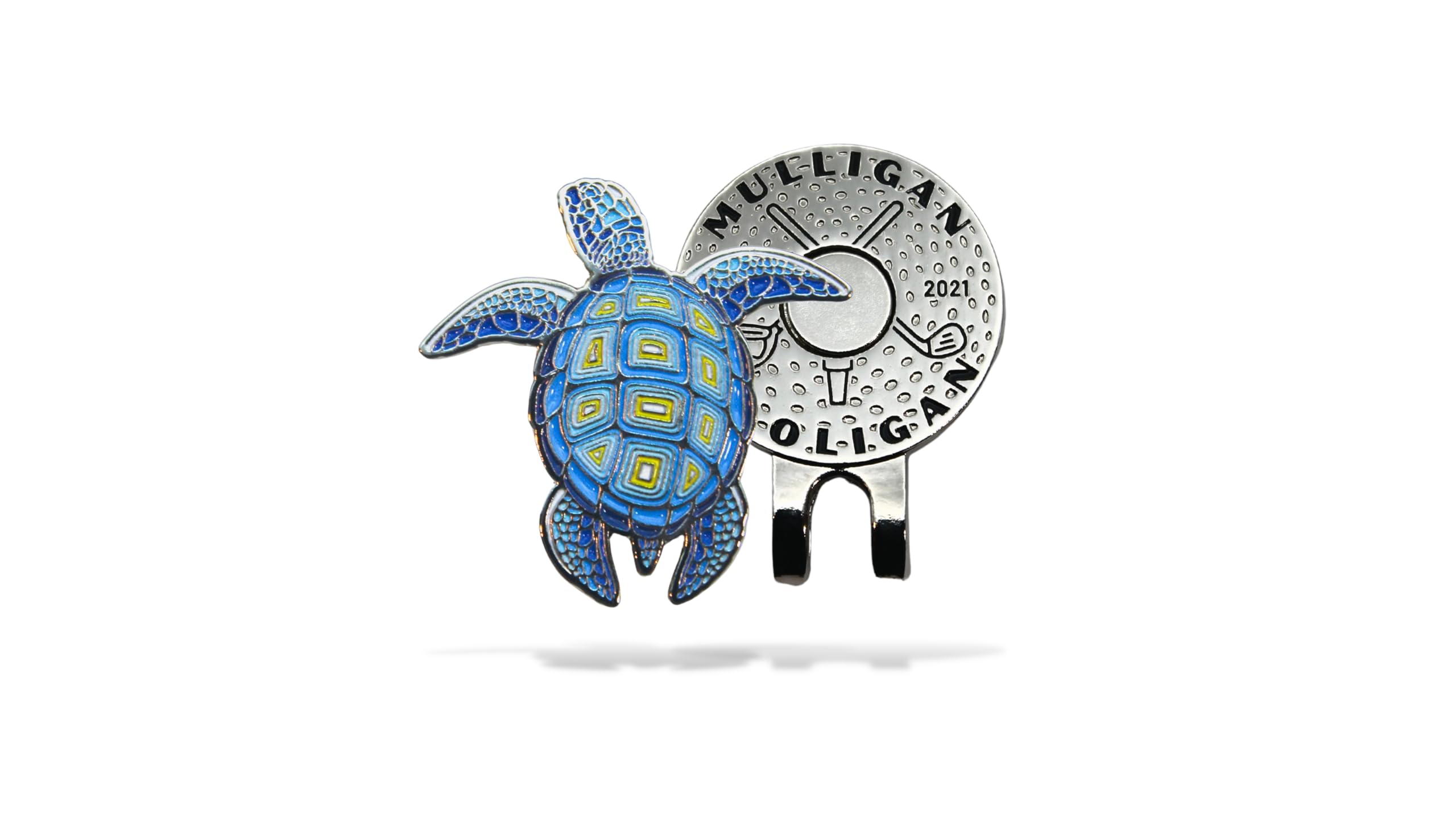 MULLIGAN HOOLIGAN Turtle Golf Ball Marker + Magnetic Hat Clip, Funny and Unique Golf Gift, Premium Quality, The Perfect for Your Favorite Golfer, Golf Accessories for Any Occasions