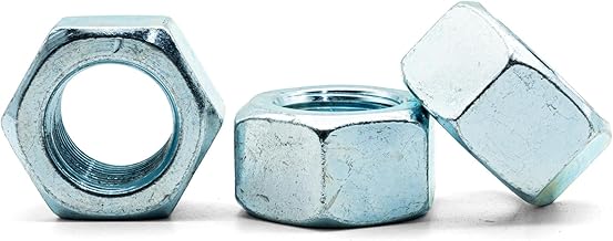 Hippo Hardware 1" - 14 TPI UNF Hex Nuts Bright Zinc Plated BZP Imperial Fine Thread Hexagon Nut Grade 1 Steel (Pack of 3)
