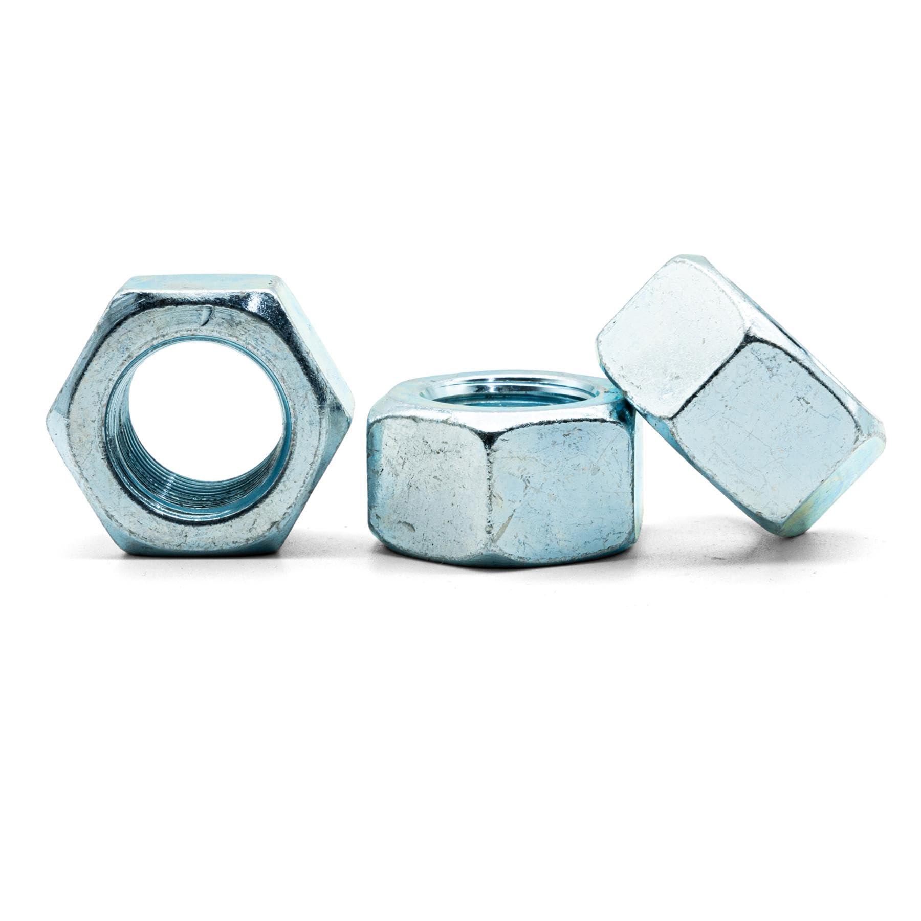 Hippo Hardware 5/8" - 18 TPI UNF Hex Nuts Bright Zinc Plated BZP Imperial Fine Thread Hexagon Nut Grade 1 Steel (Pack of 20)