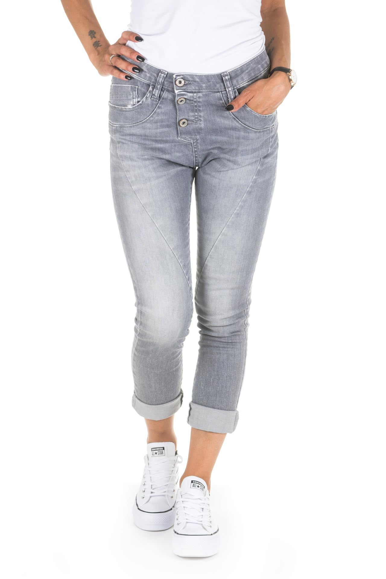 Please - Jeans P78 P3F - Grigio Denim