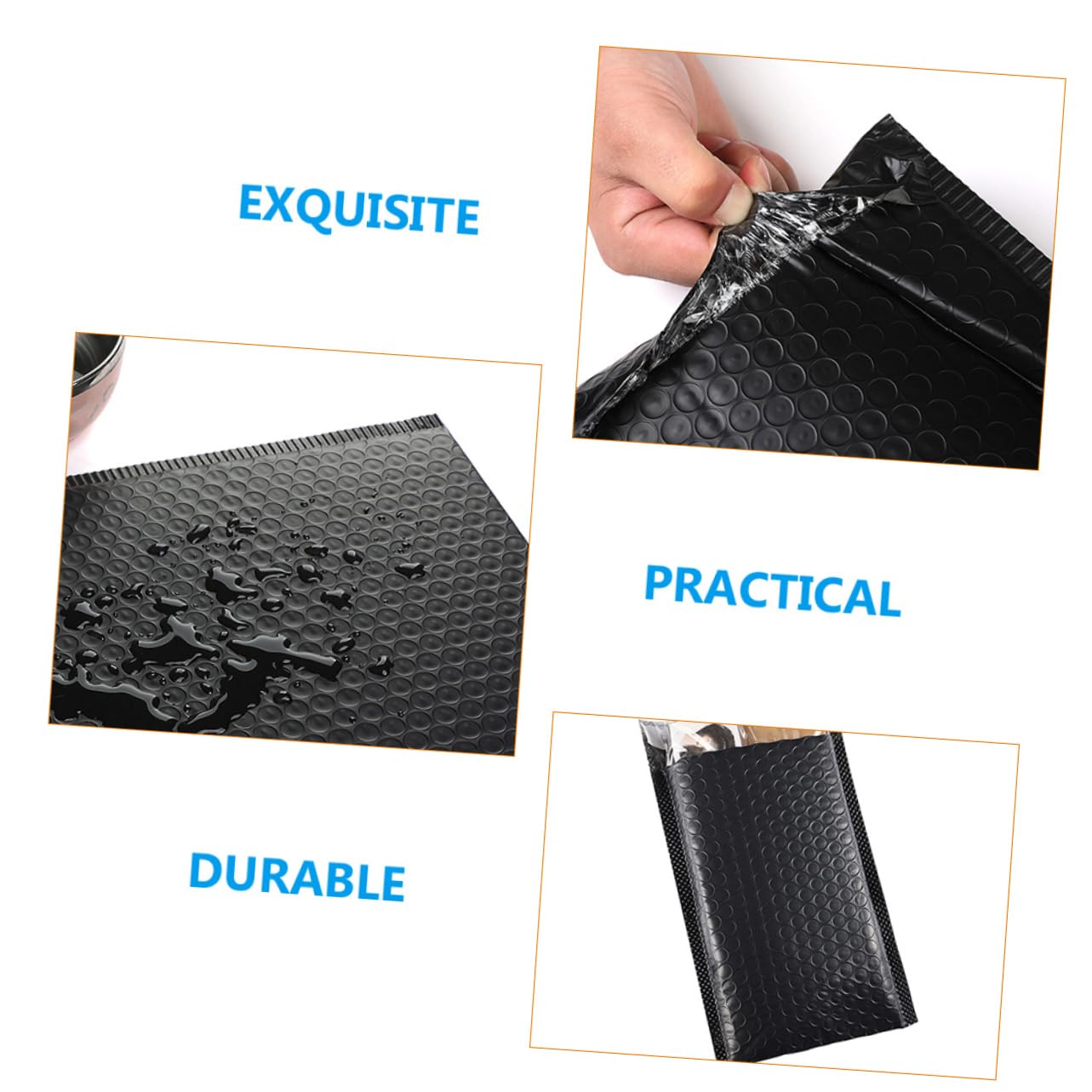 DOITOOL 200 Piezas Sobres Acolchados Adhesivos para Envío Unidades Bolsas con Burbujas Resistentes para Embalaje y Paquetería