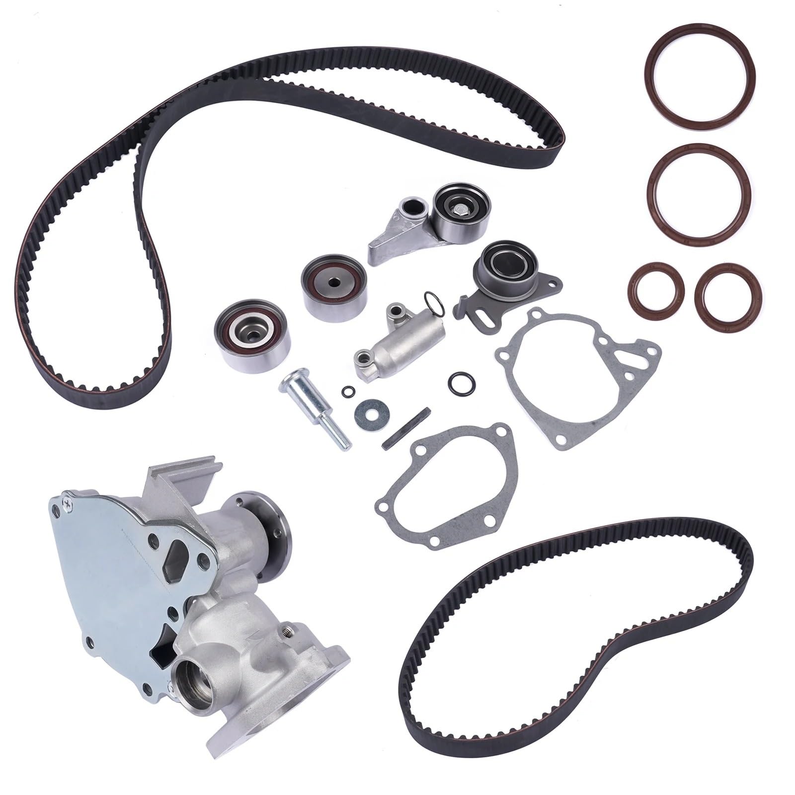Bomba Auxiliar Automóvil Bomba Agua + Kit Correa Distribución Para Mitsubishi L200 Para Shogun Para Pajero 2,5 DI-D 1300A045 VKM75676 Bomba Agua Coche