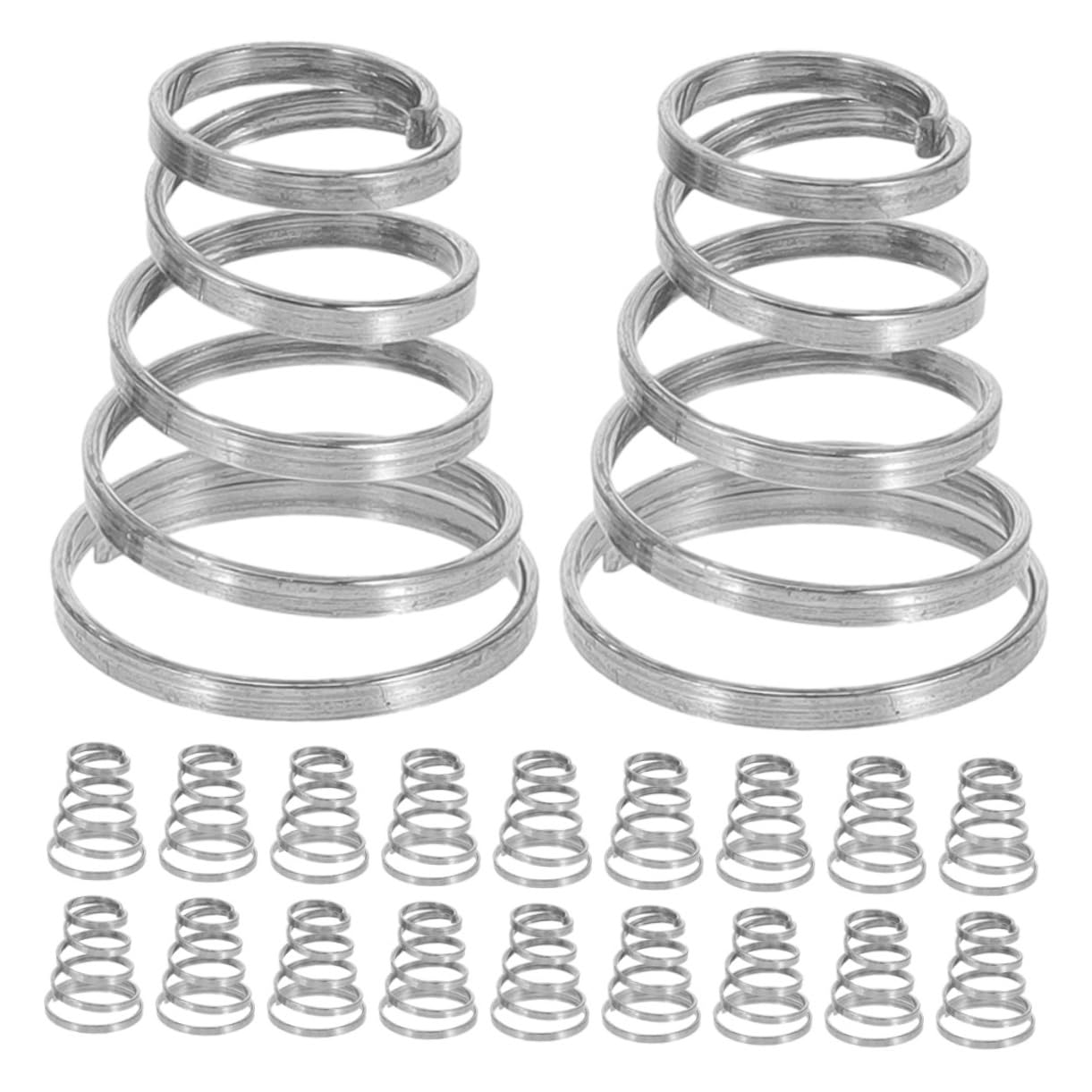 BRIGHTFUFU Bike Accessory Kit 20pcs Stainless Steel Bike Wheel Skewer Springs for Quick Release Axles