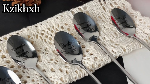 Cucchiaini Da Caffè Personalizzati Per Zia - Acciaio Inox, Con Dedica, Regalo Perfetto - Foto 2